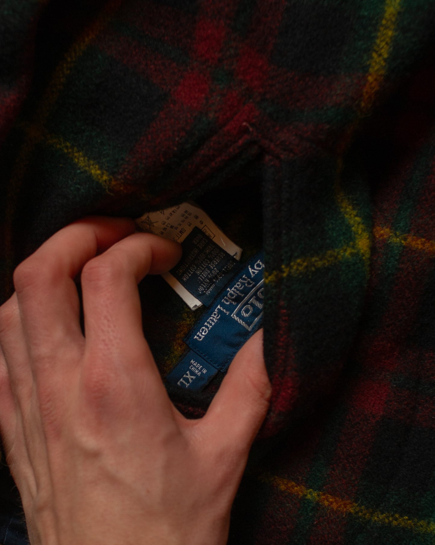 1990s Ralph Lauren 50s Repro Wool Reversible Jacket multi - L