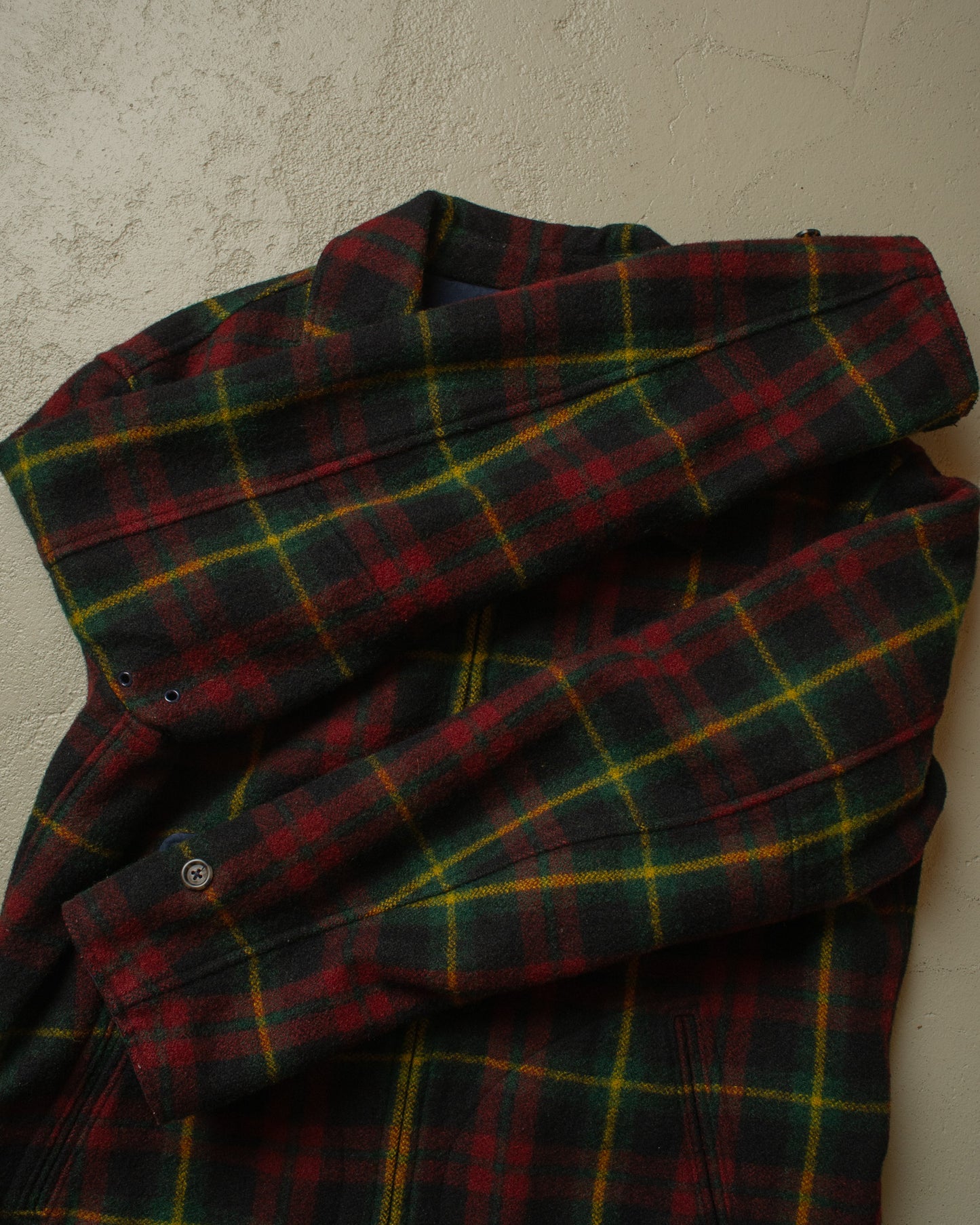 1990s Ralph Lauren 50s Repro Wool Reversible Jacket multi - L