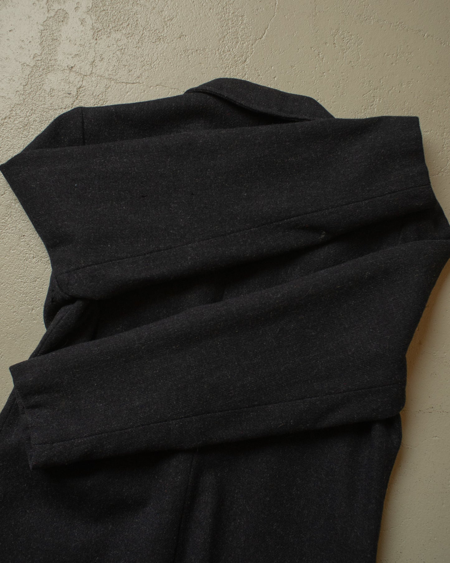 1950s/60s Womens College Wool Blazer black - M