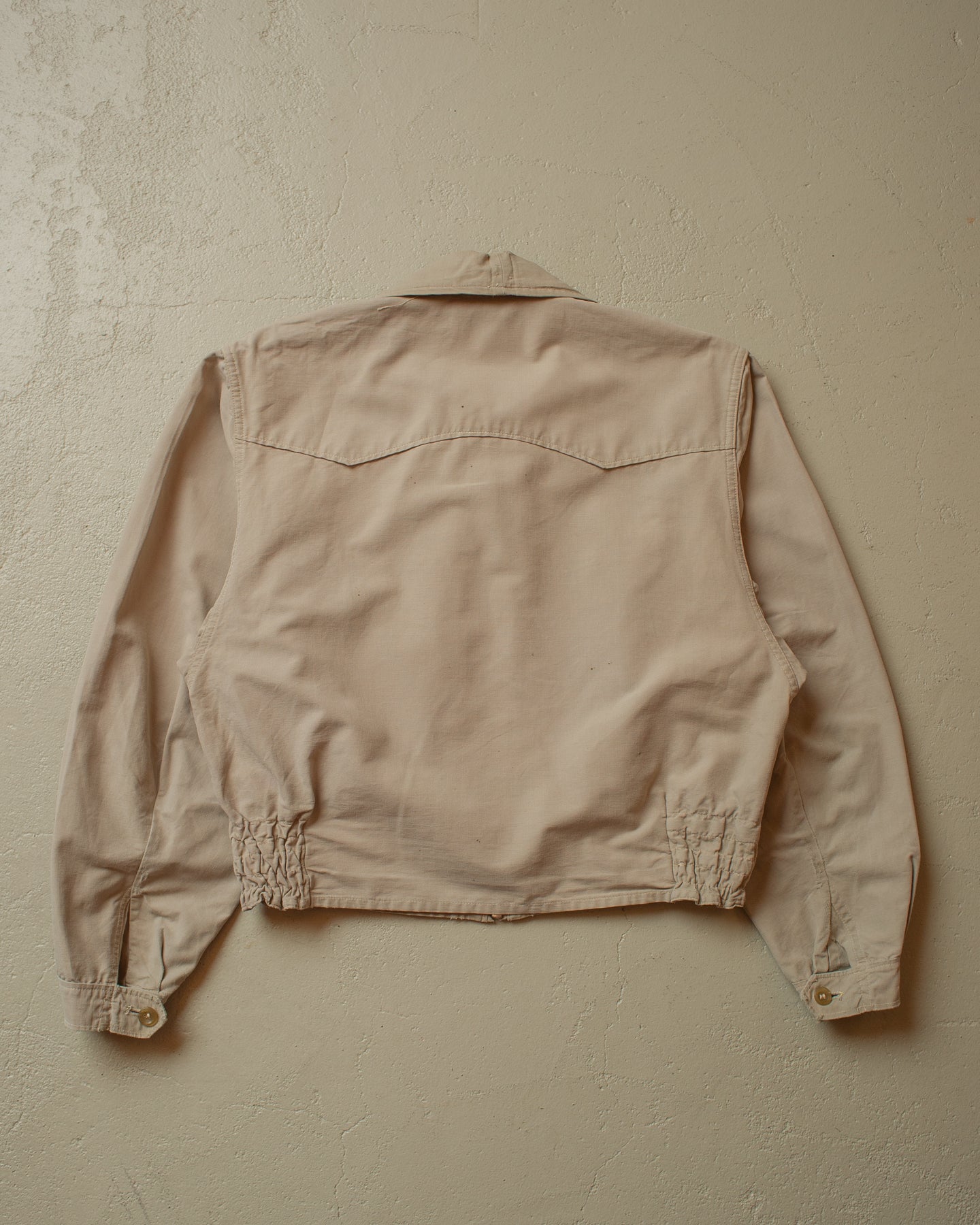 1950s cropped Harrington Jacket beige - S/M