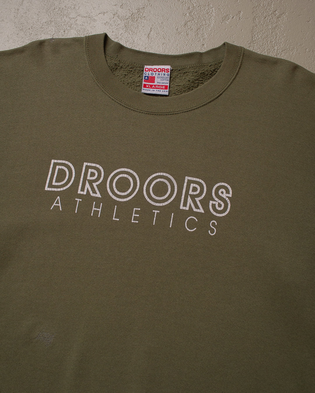 90s repaired Droors Sweatshirt khaki - XL