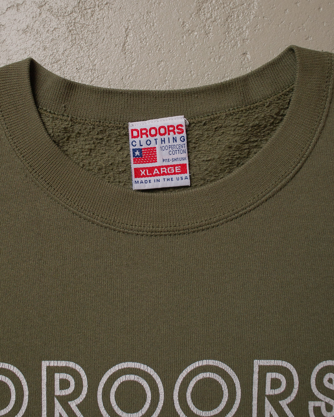 90s repaired Droors Sweatshirt khaki - XL