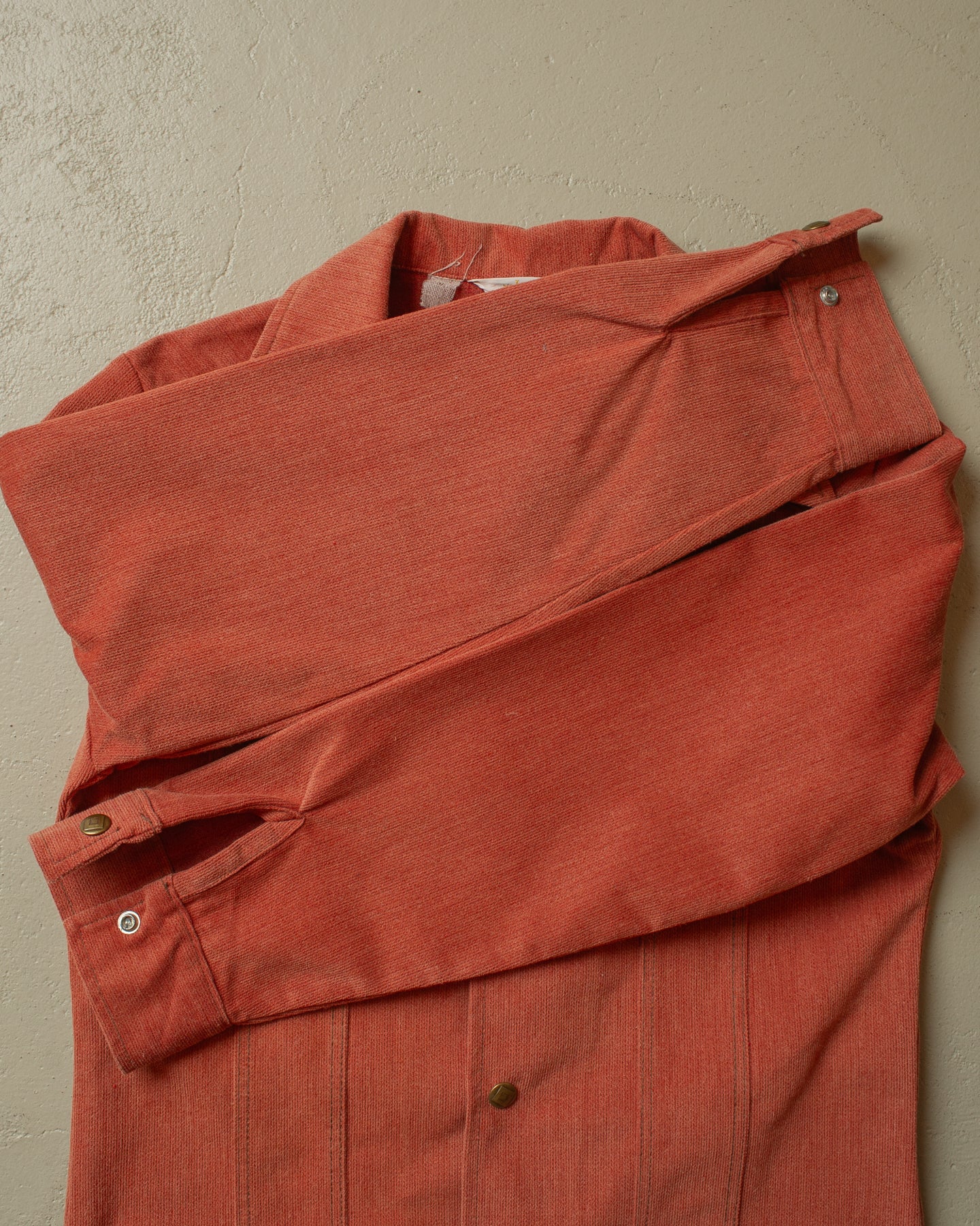 1970s Mr. Leggs Corduroy Shirt Jacket coral - S