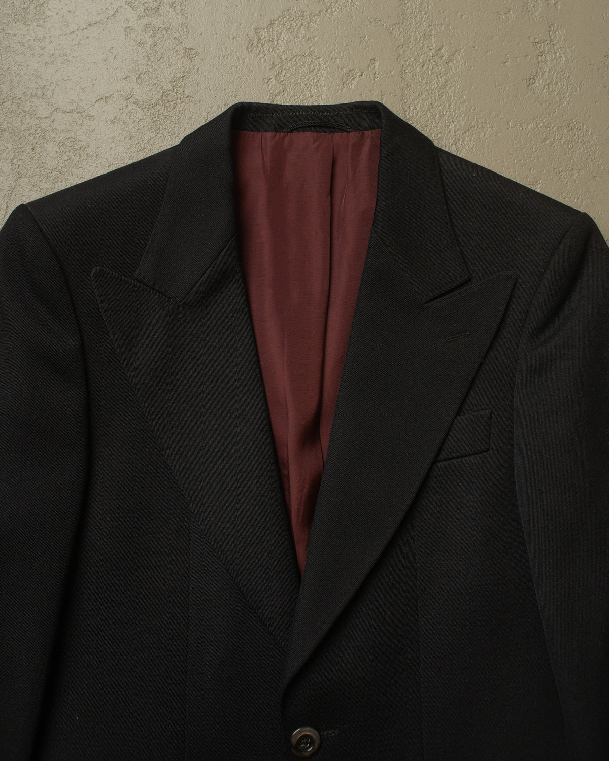 1960s German Aloys Bunge Peak Lapel Suit Jacket black - S/M