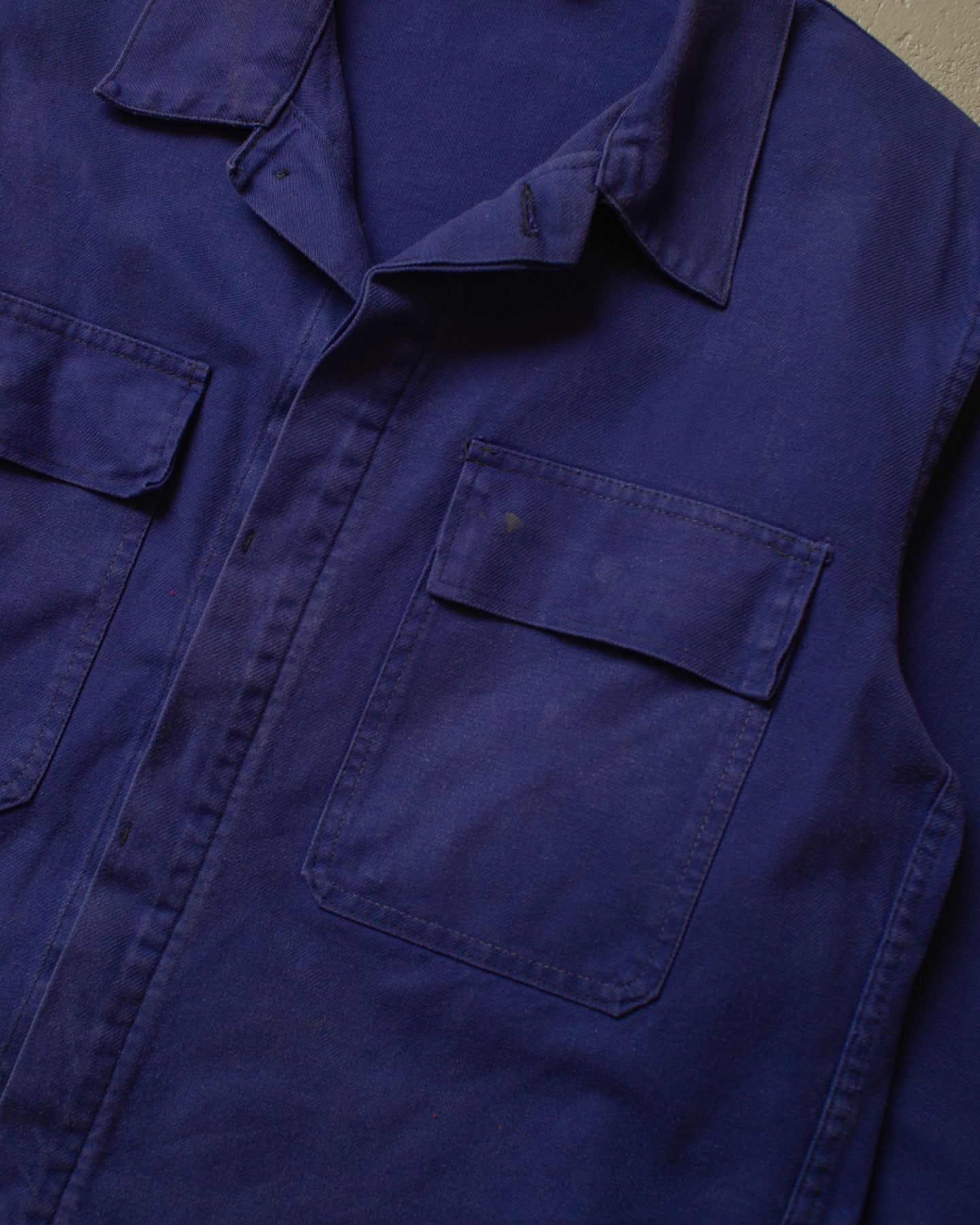 1970s/80s Workwear Jacket navyblue - M/L
