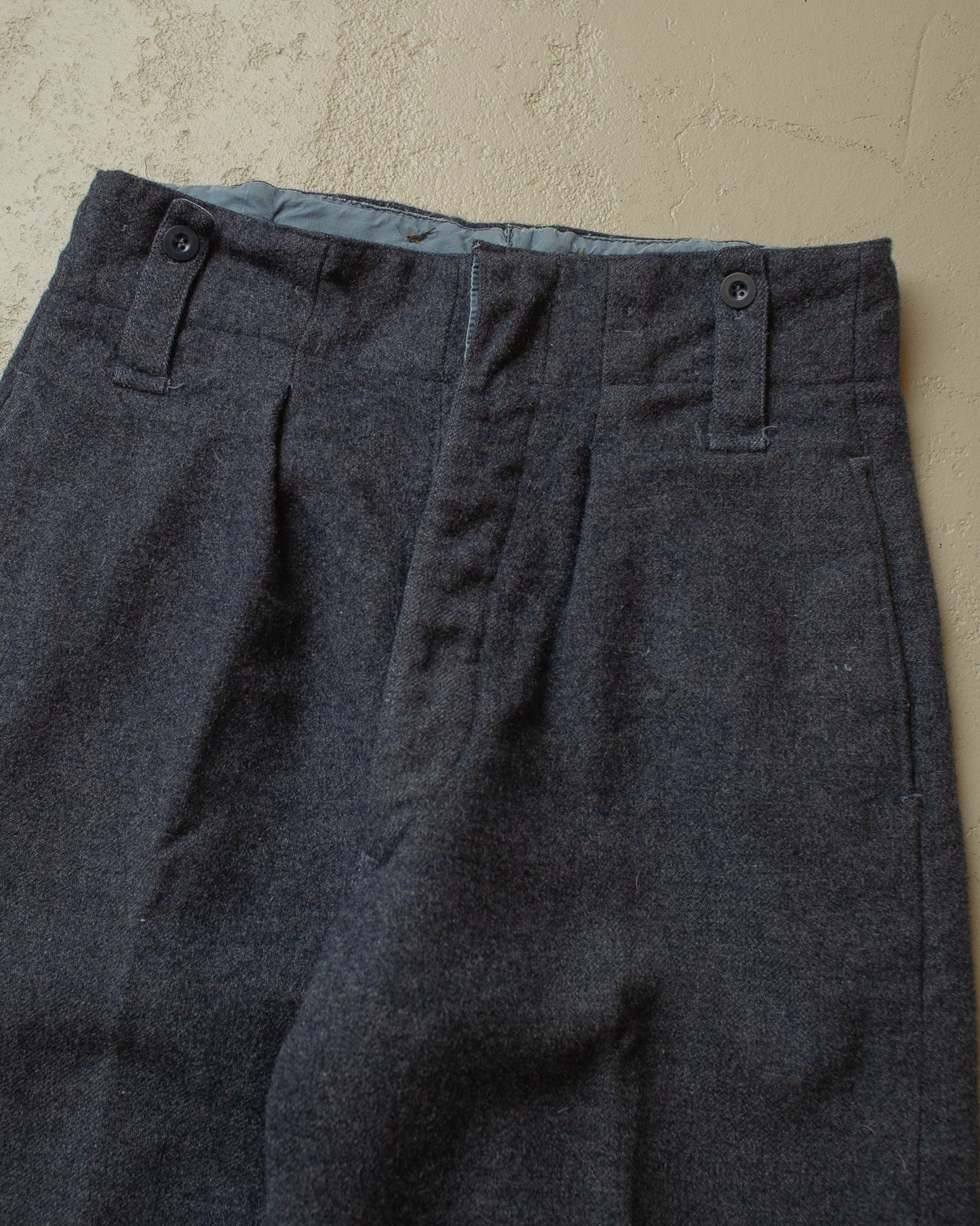1960 Belgian Army Wool Trousers grey - W32