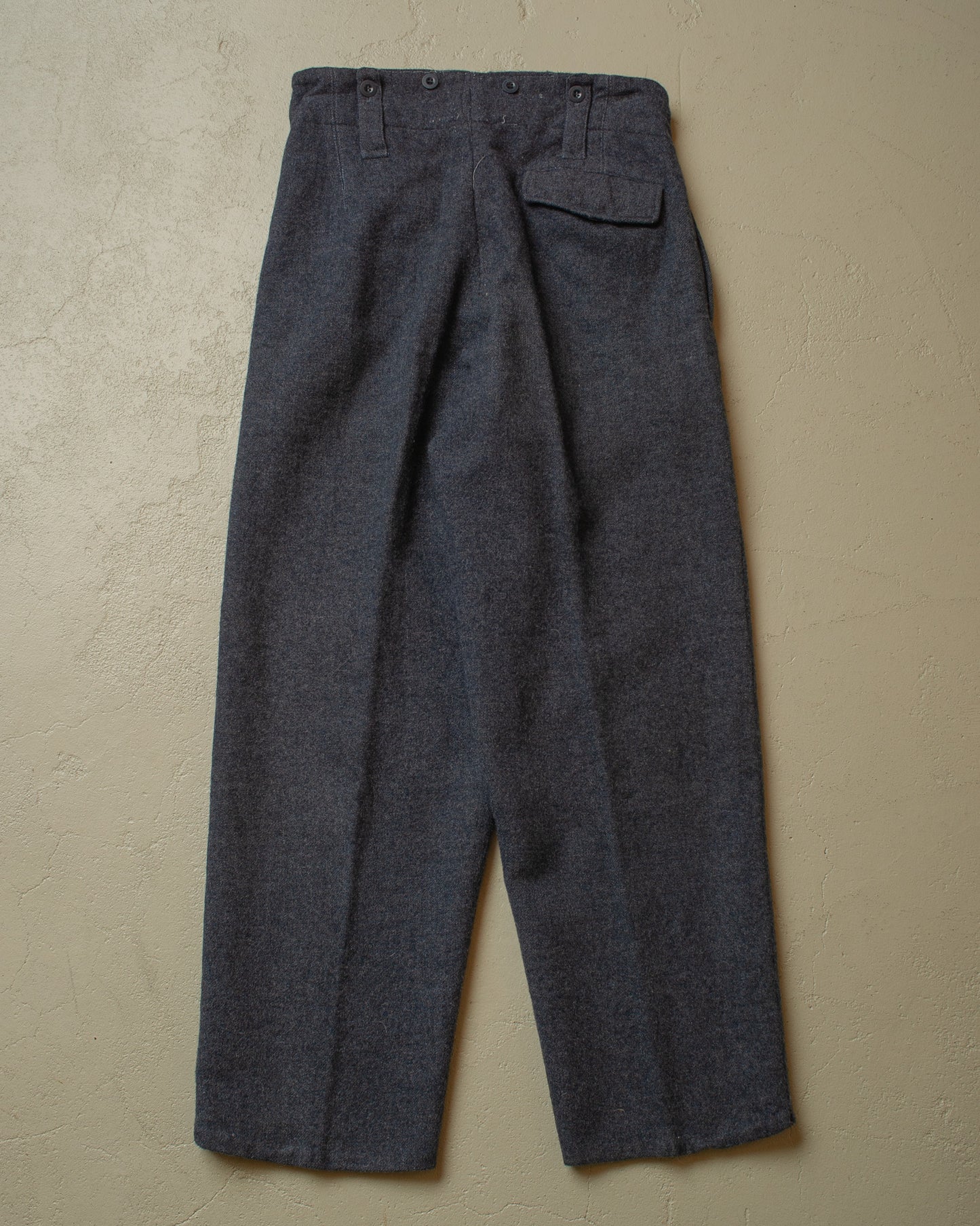 1960 Belgian Army Wool Trousers grey - W32