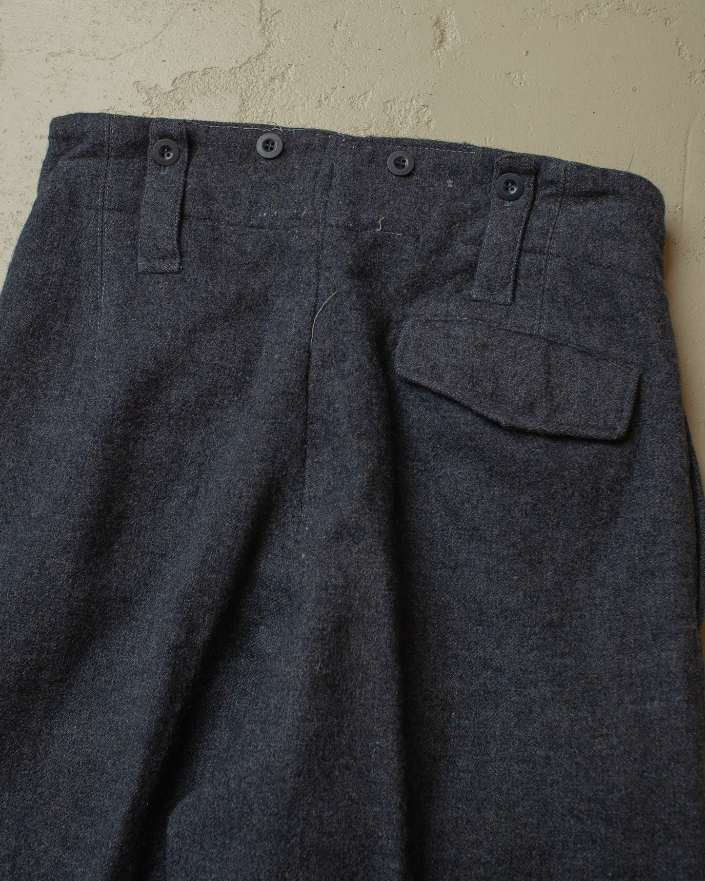 1960 Belgian Army Wool Trousers grey - W32