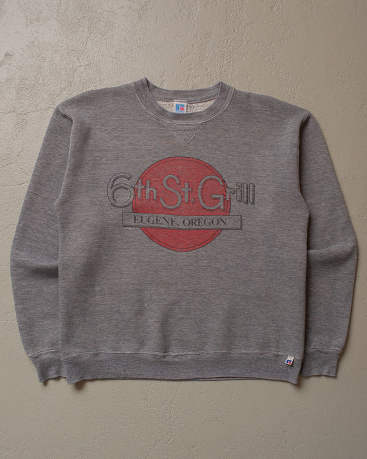 80s Russell Athletic 6th St. Grill Sweatshirt grey - M