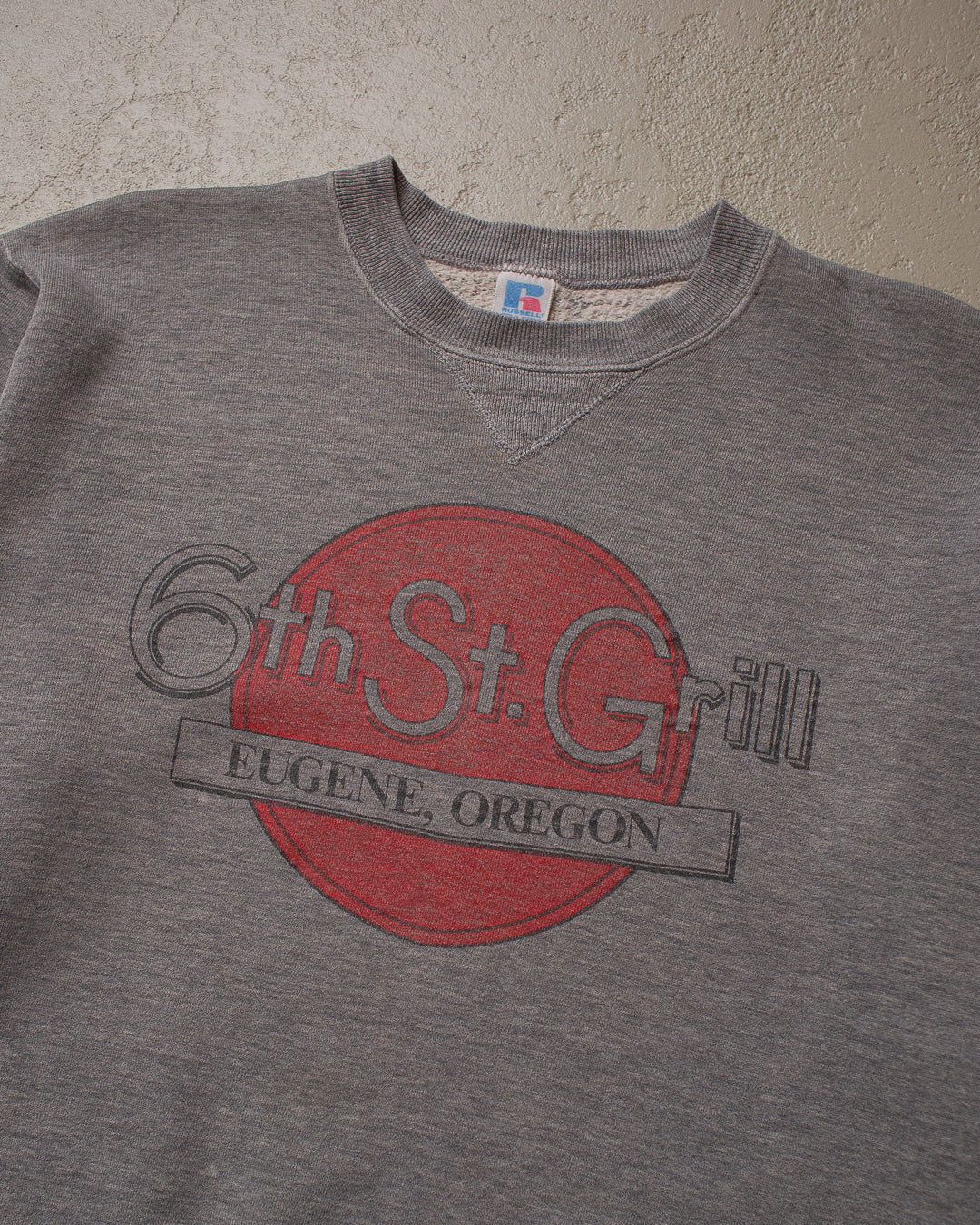 80s Russell Athletic 6th St. Grill Sweatshirt grey - M