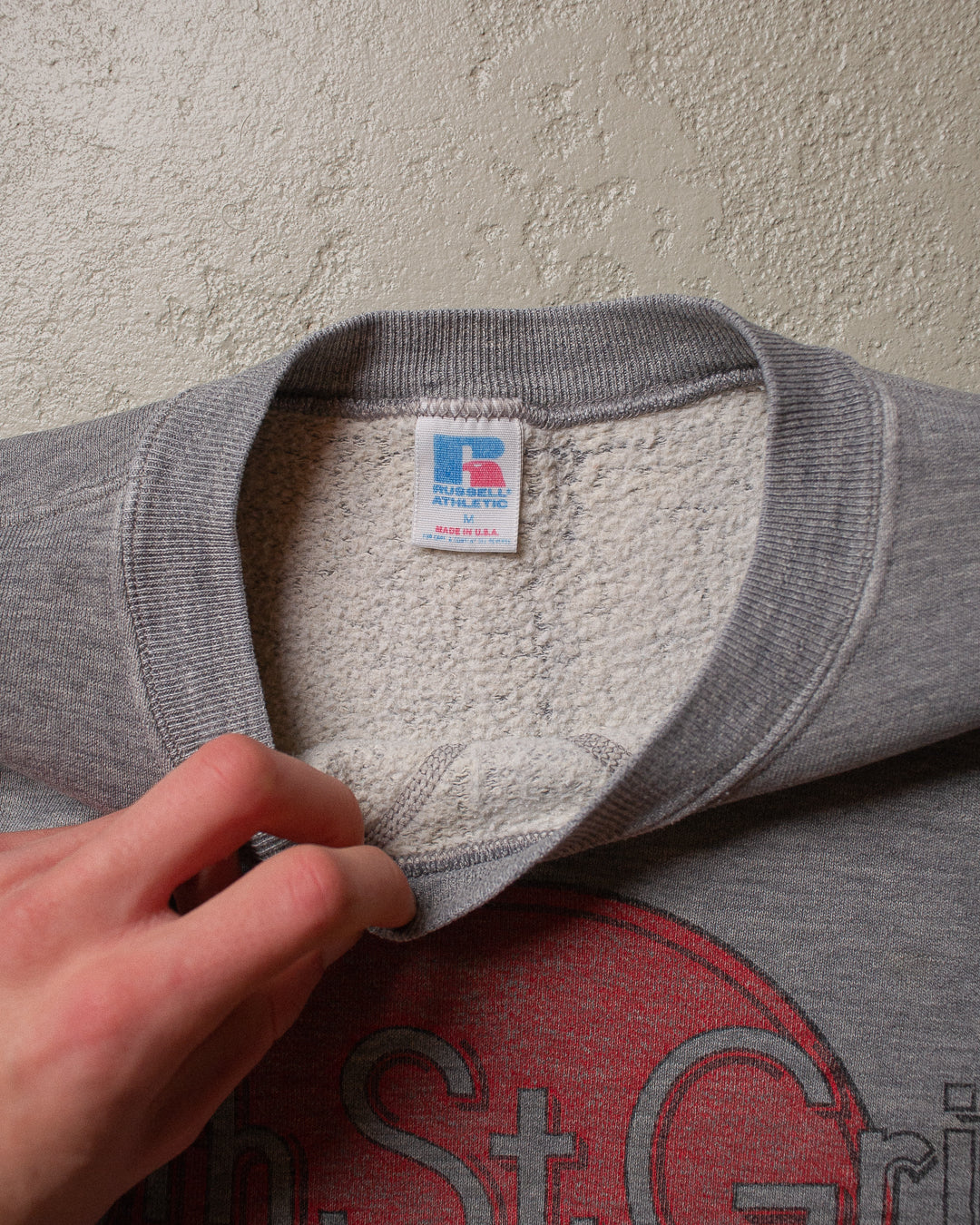 80s Russell Athletic 6th St. Grill Sweatshirt grey - M