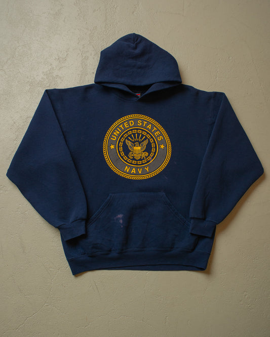 1980/90s US Navy Hoodie navyblue - M/L