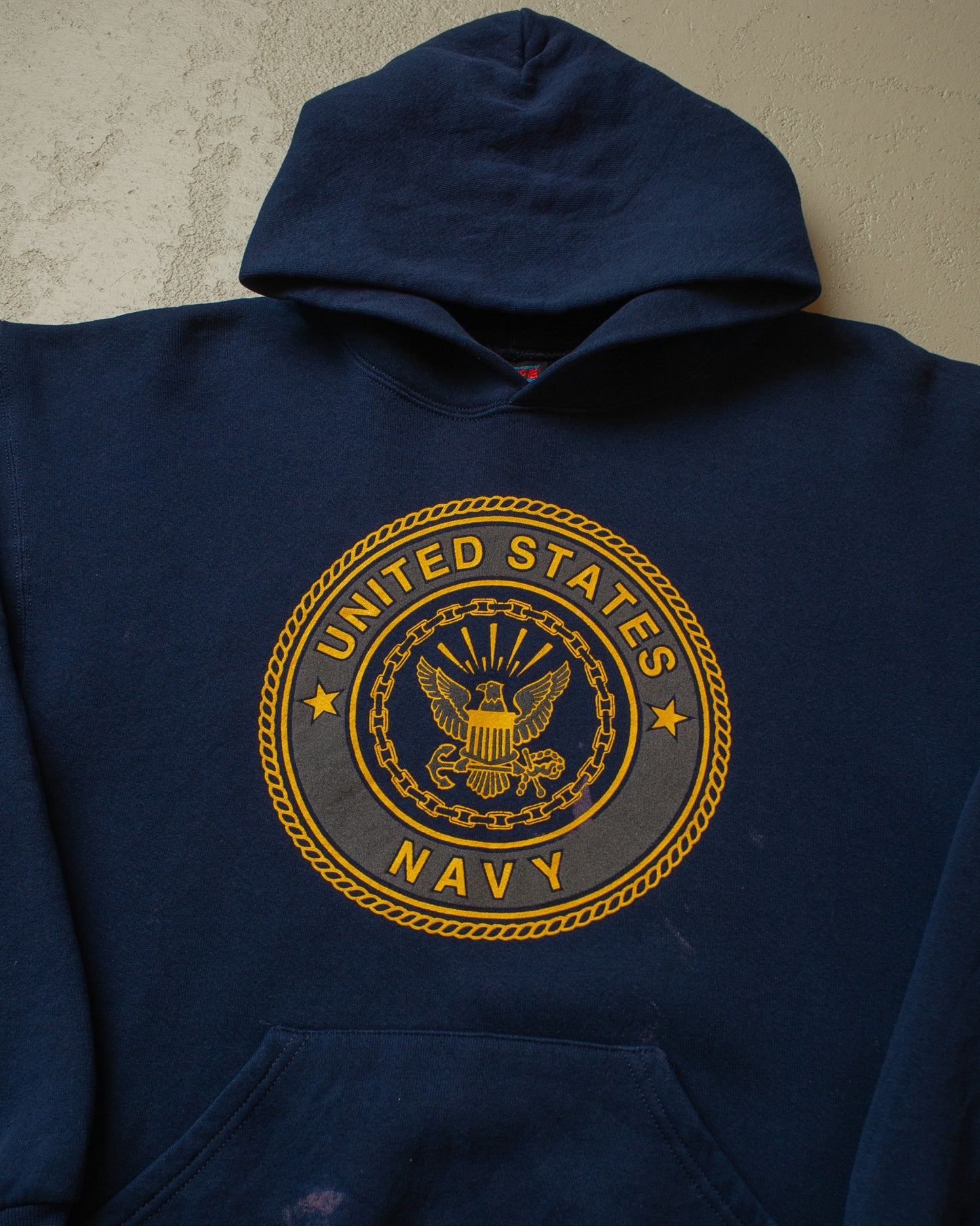 1980/90s US Navy Hoodie navyblue - M/L