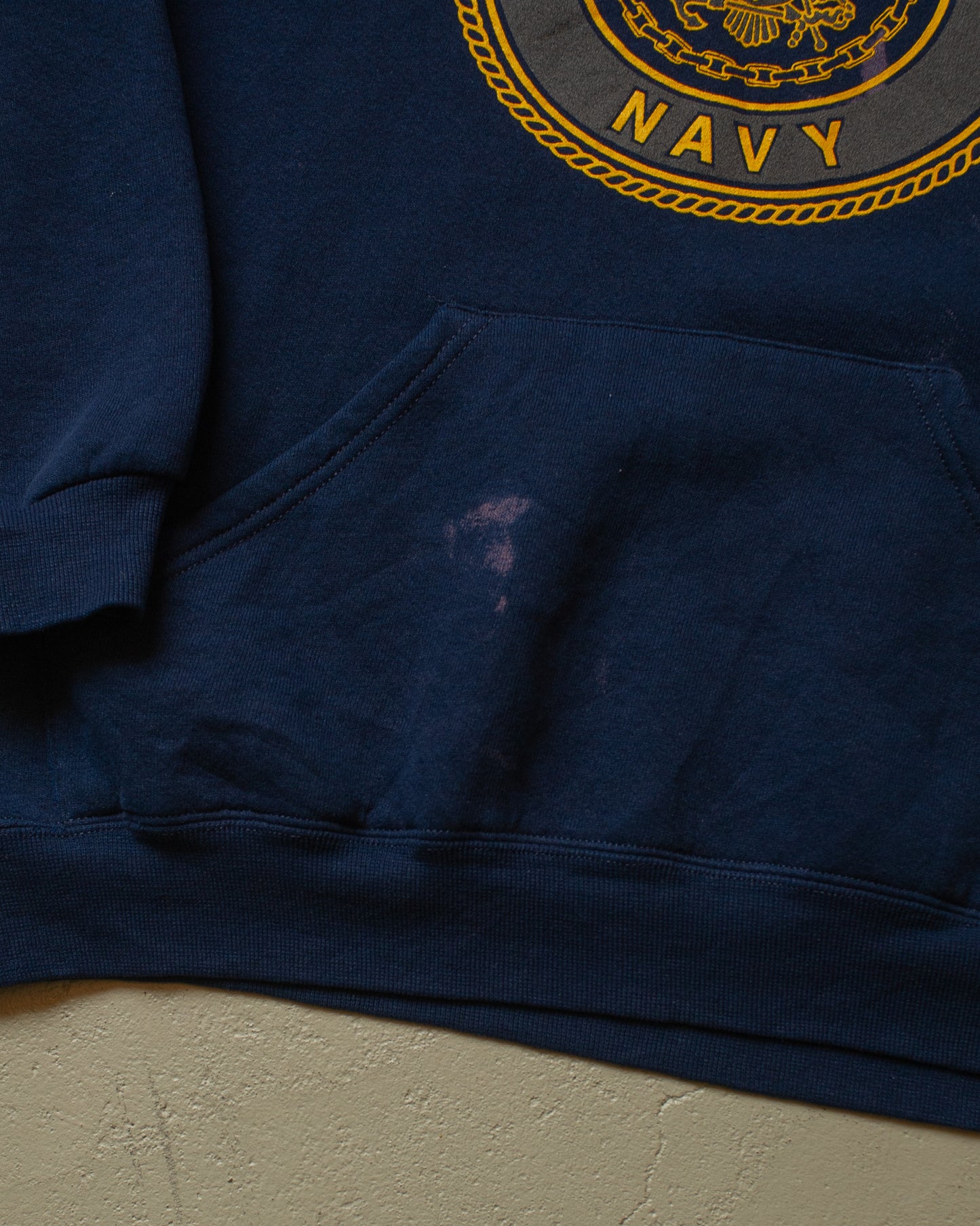 1980/90s US Navy Hoodie navyblue - M/L
