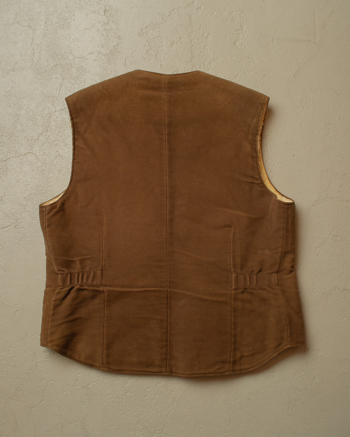 1940s/50s German lined Suede Leather Vest - M/L