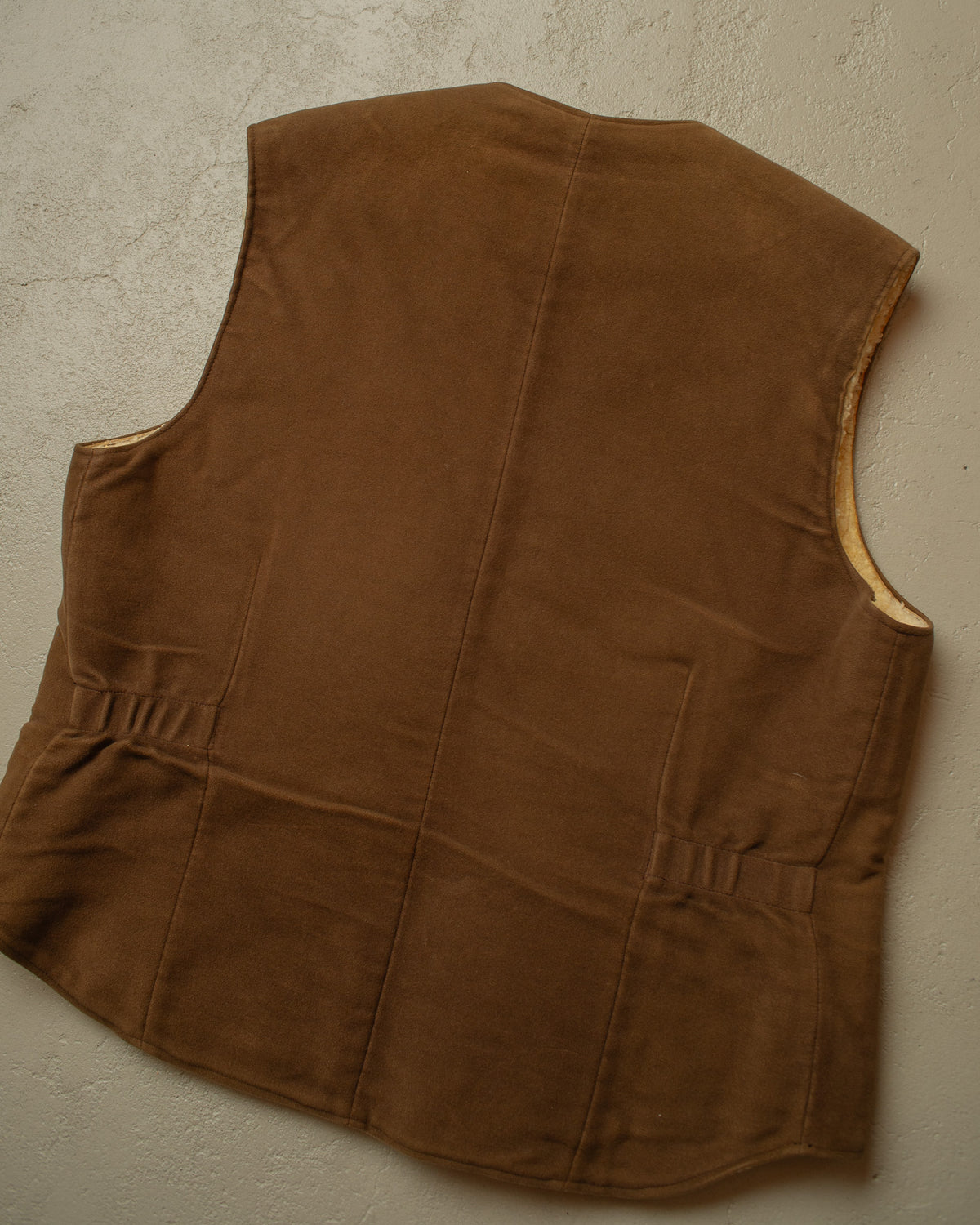 1940s/50s German lined Suede Leather Vest - M/L