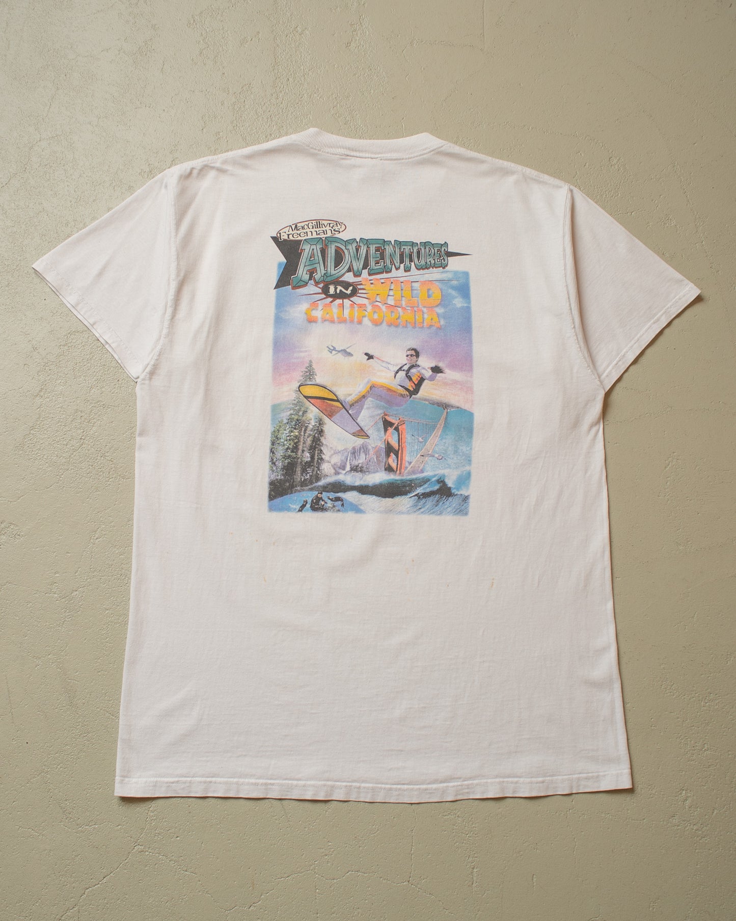 2000 "Adventures in Wild California" Movie T-shirt white - XL/XXL