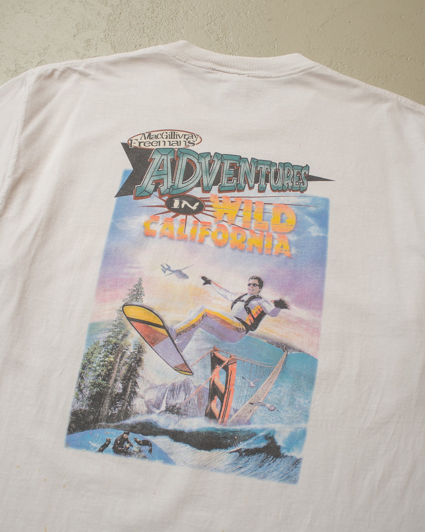 2000 "Adventures in Wild California" Movie T-shirt white - XL/XXL