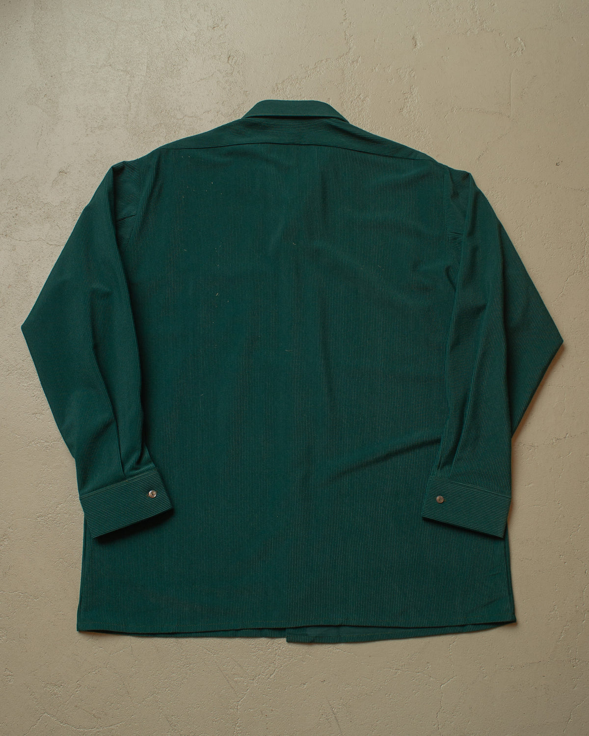 1960s German unworn Perlon Sport Shirt green - XL