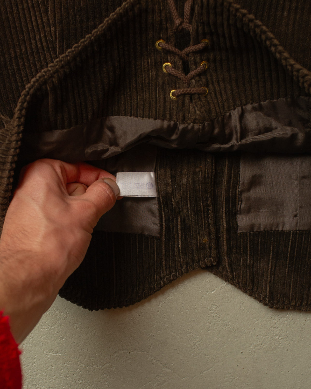 1970s Miss Blitt Womens Corduroy Vest brown - M