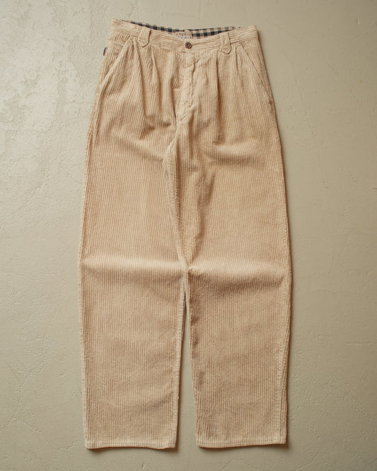 1980s Valentino Corduroy Pants beige - W31 L33