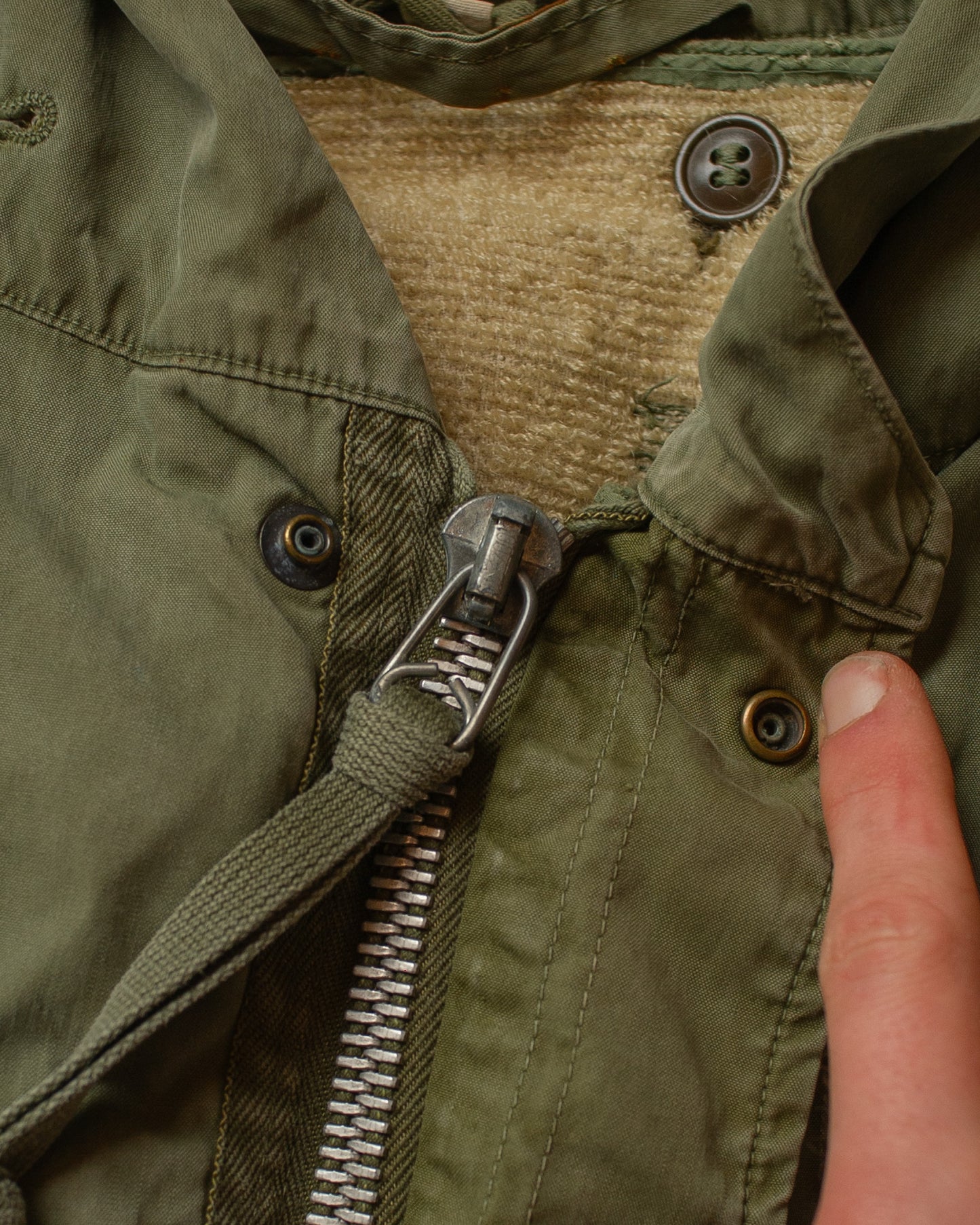 WW2 US Army Shell Parka (+ Liner) green - M/L