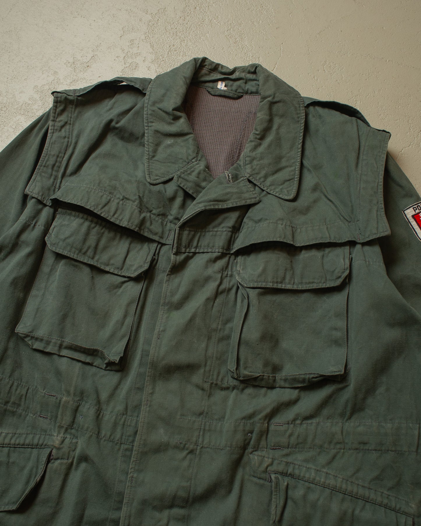 1971 Polizei Hamburg Jacket faded green - XL/XXL