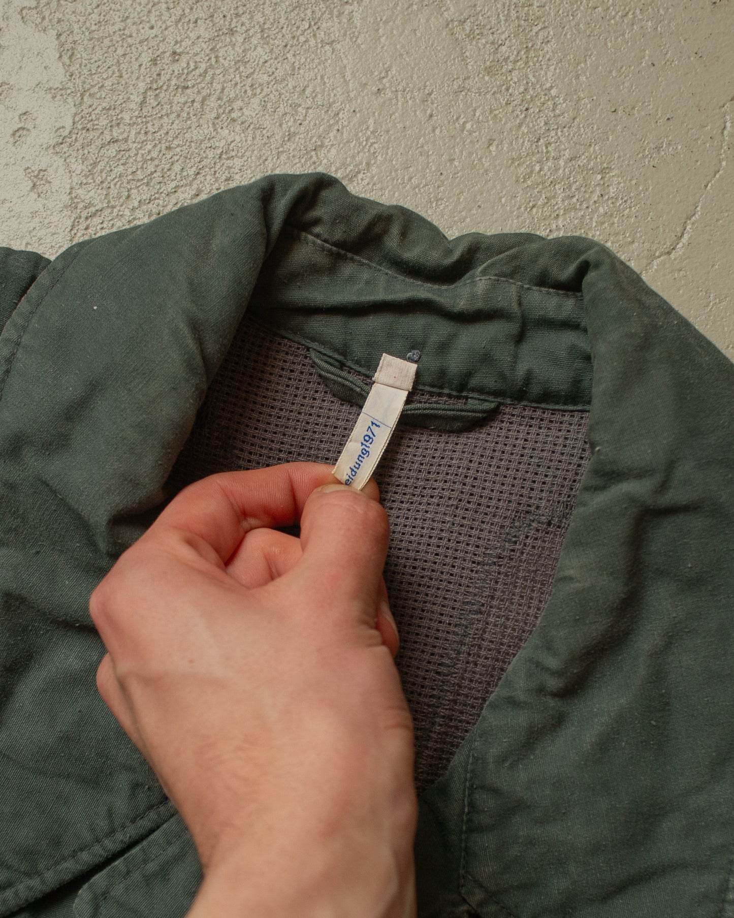 1971 Polizei Hamburg Jacket faded green - XL/XXL