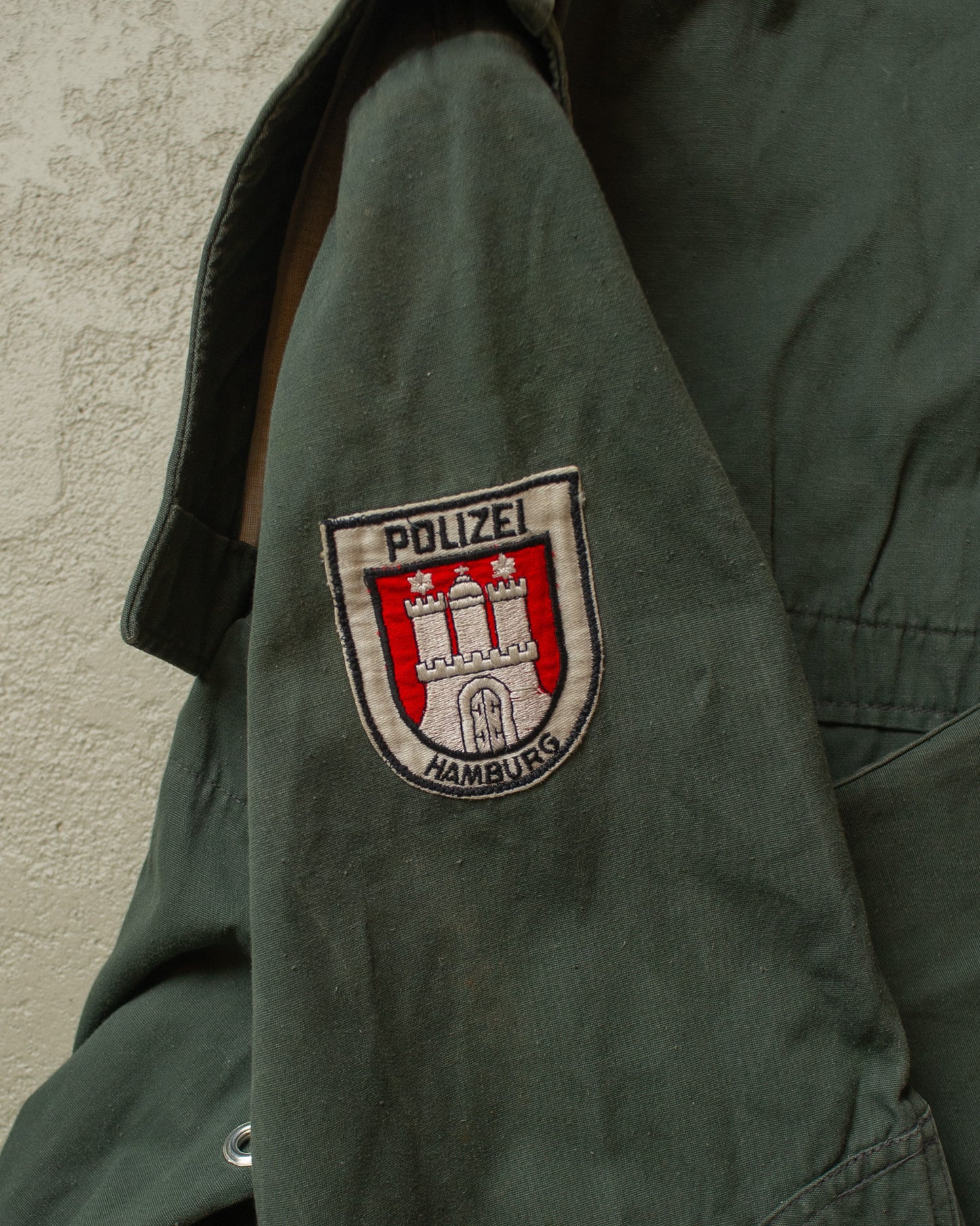 1971 Polizei Hamburg Jacket faded green - XL/XXL