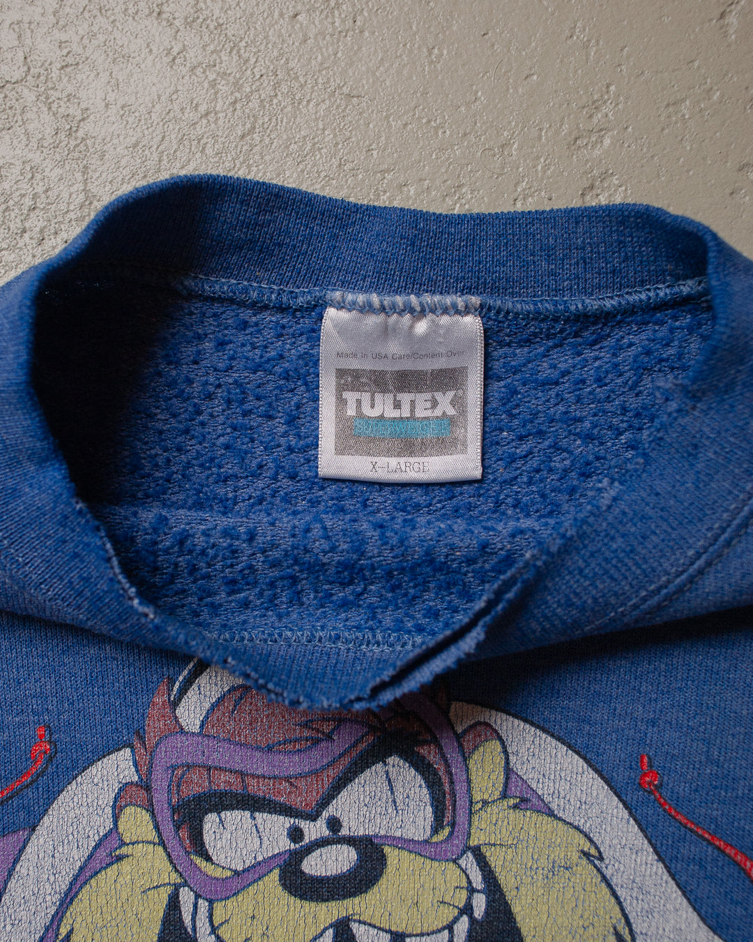 90s Snowmobile Taz Sweatshirt blue - XL