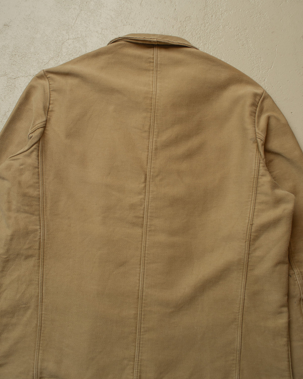 1940s/50s German Double Breasted Moleskin Work Jacket khaki - XL/XXL