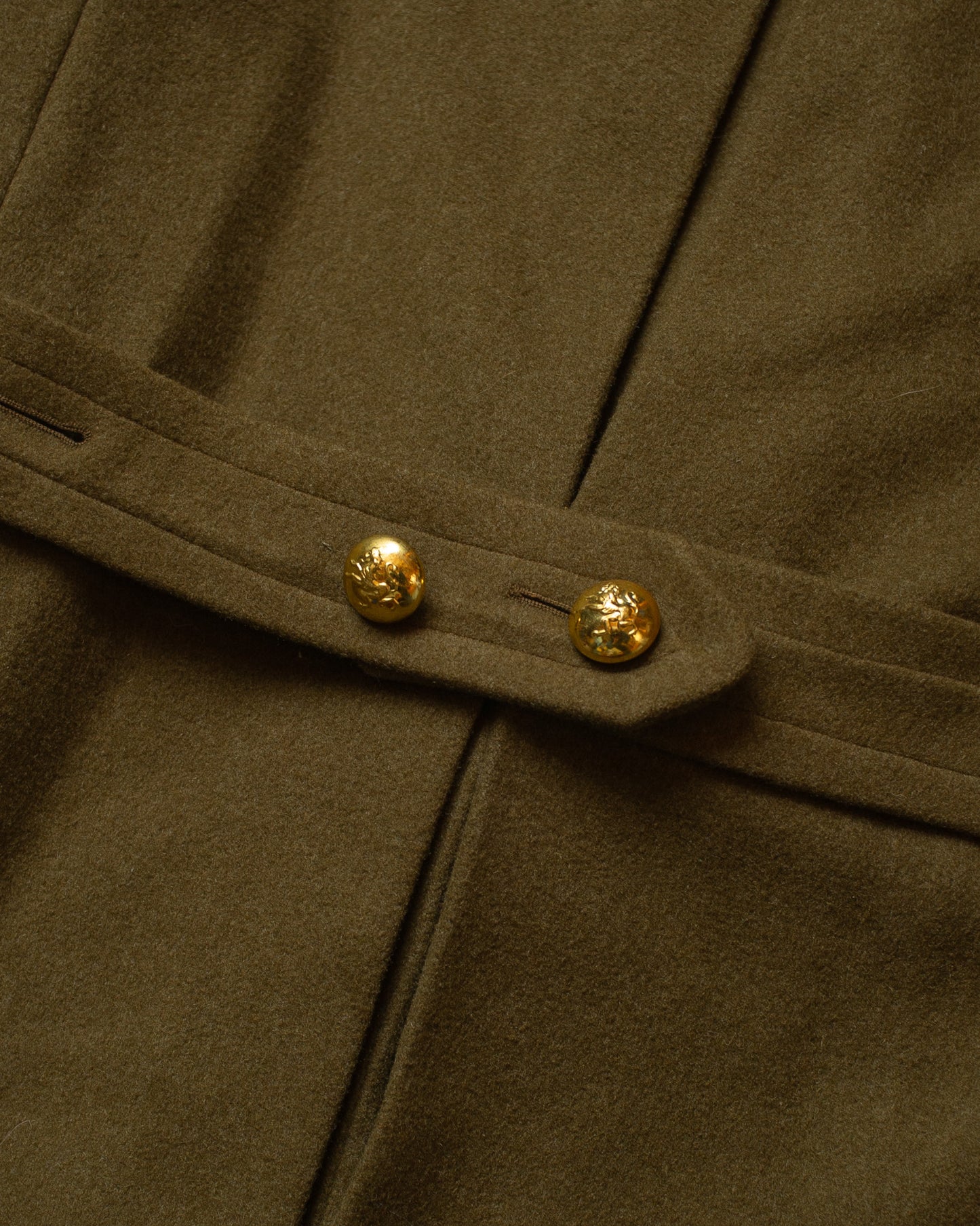 WW2 Belgian Army Officer Private Purchase Wool Coat khaki - M/L