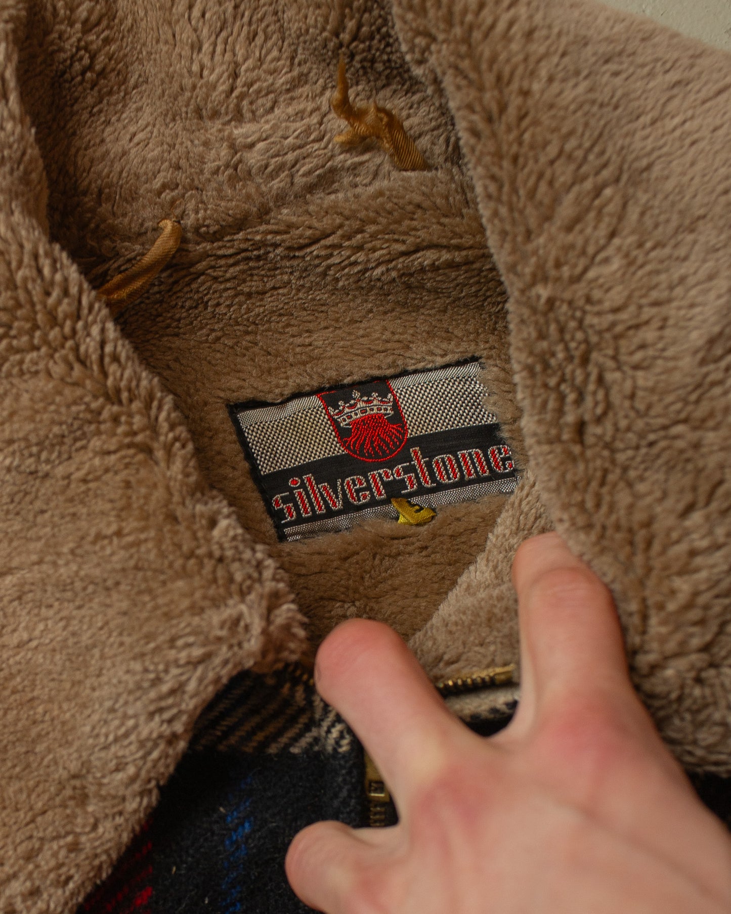 1960s thrashed Silverstone Sherpa Lined Jacket multi - M