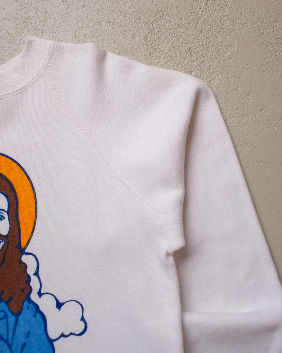 70s Champion Jesus Sweatshirt white - XS/S