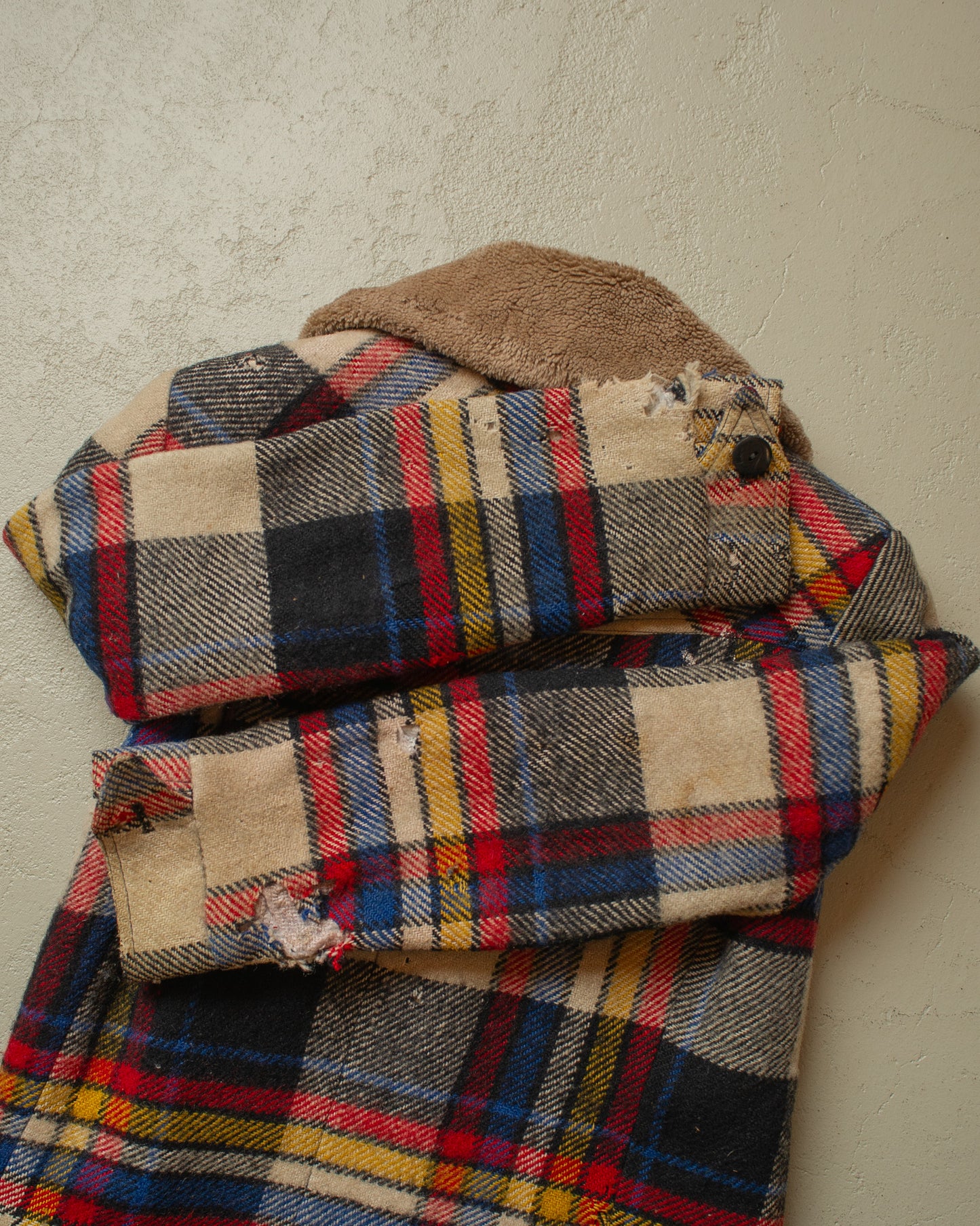 1960s thrashed Silverstone Sherpa Lined Jacket multi - M