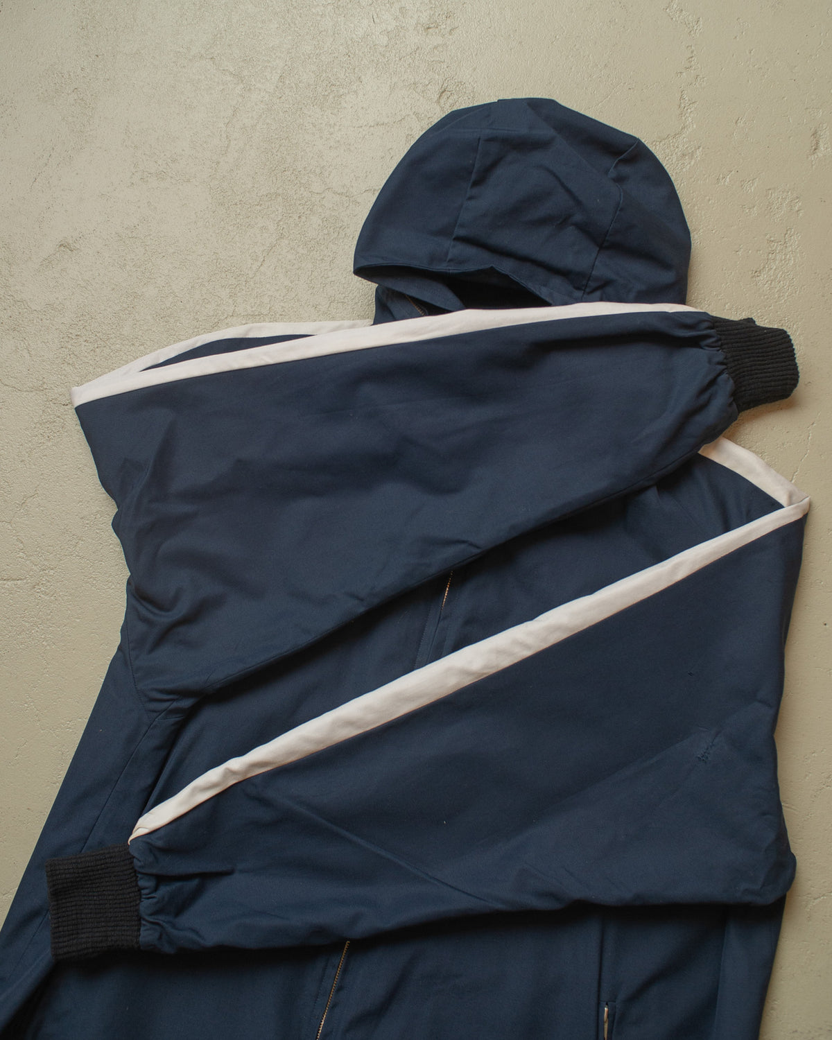 1950s German Reversible Windbreaker navyblue - L/XL