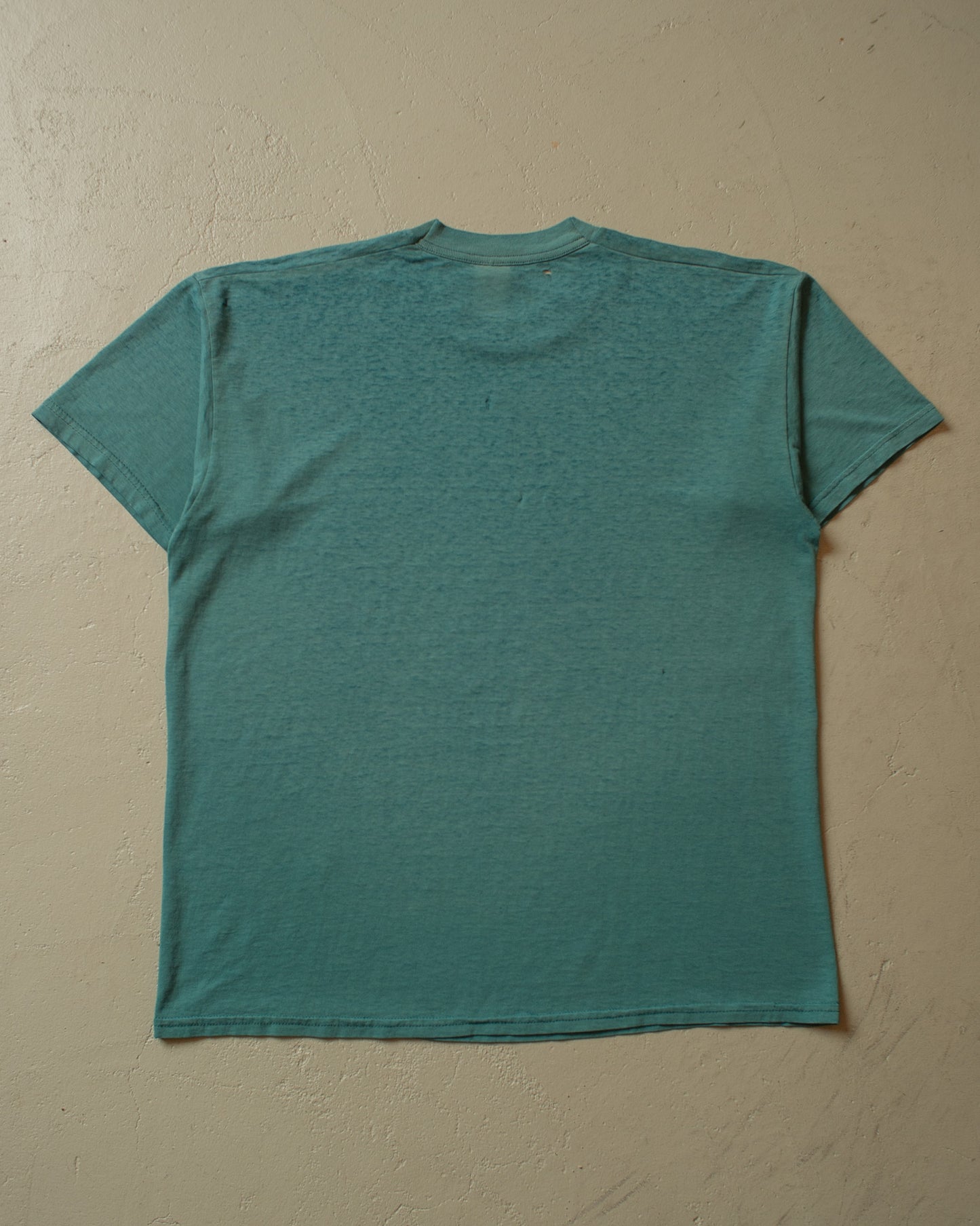 1990s distressed Pokagon Band T-shirt green - XL/XXL