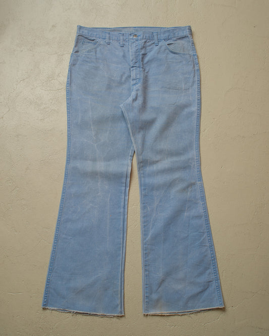1970s/80s Blue Bell Wrangler Flared Jeans blue - W36 L31,5