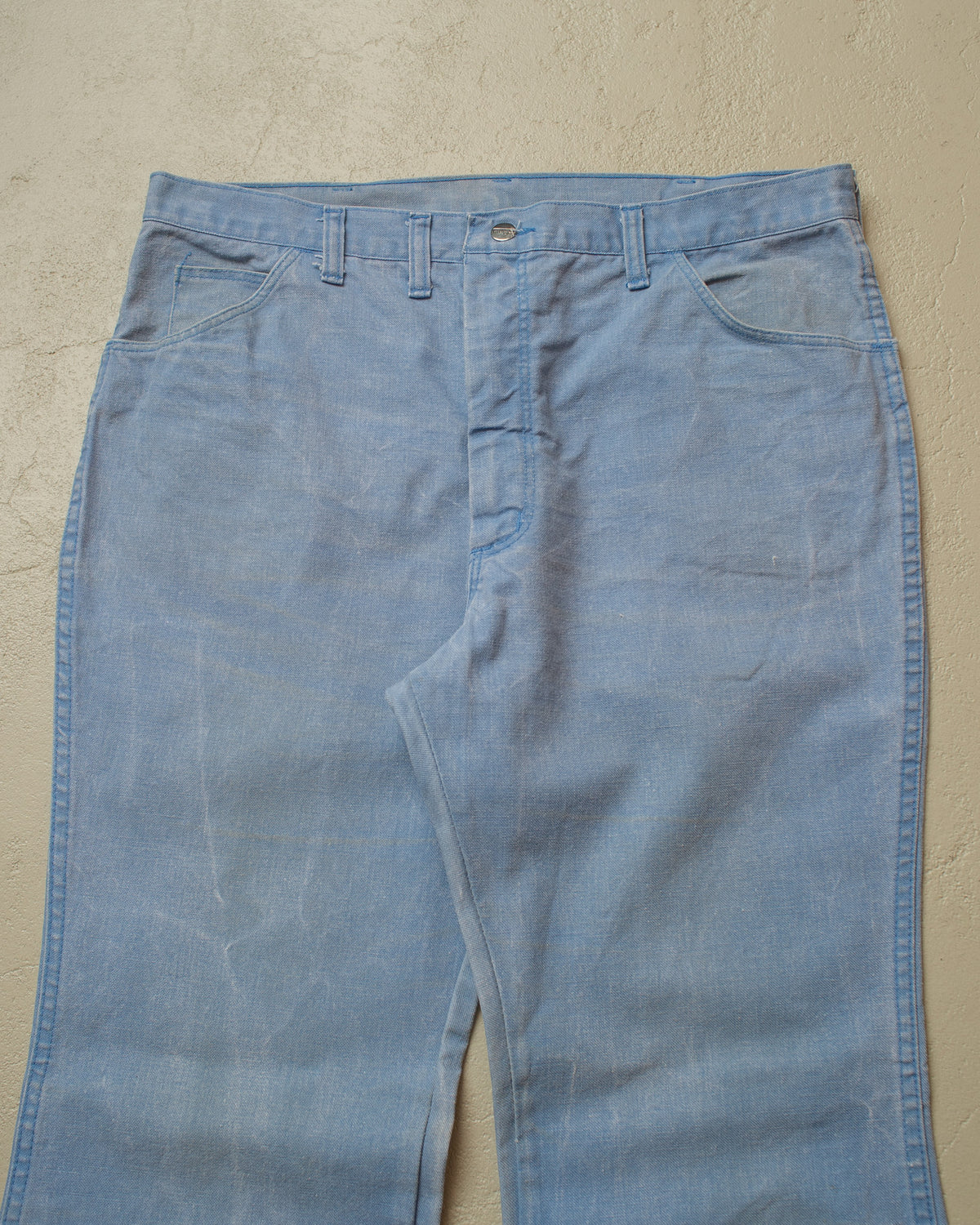 1970s/80s Blue Bell Wrangler Flared Jeans blue - W36 L31,5