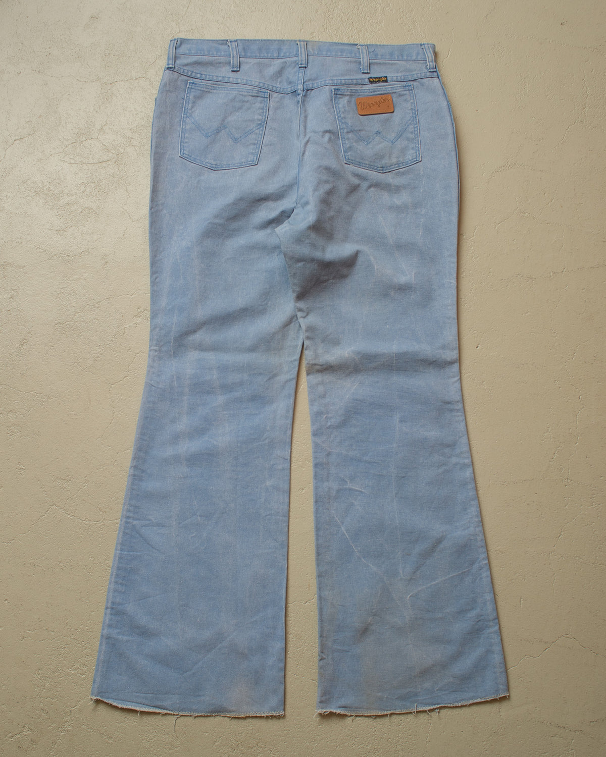 1970s/80s Blue Bell Wrangler Flared Jeans blue - W36 L31,5