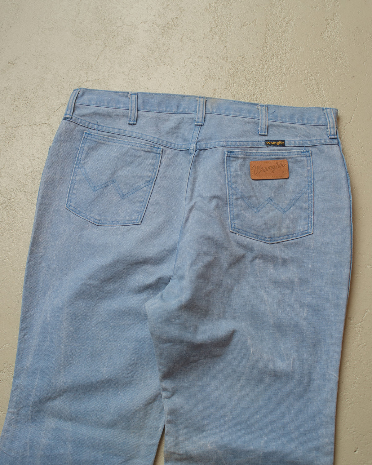 1970s/80s Blue Bell Wrangler Flared Jeans blue - W36 L31,5