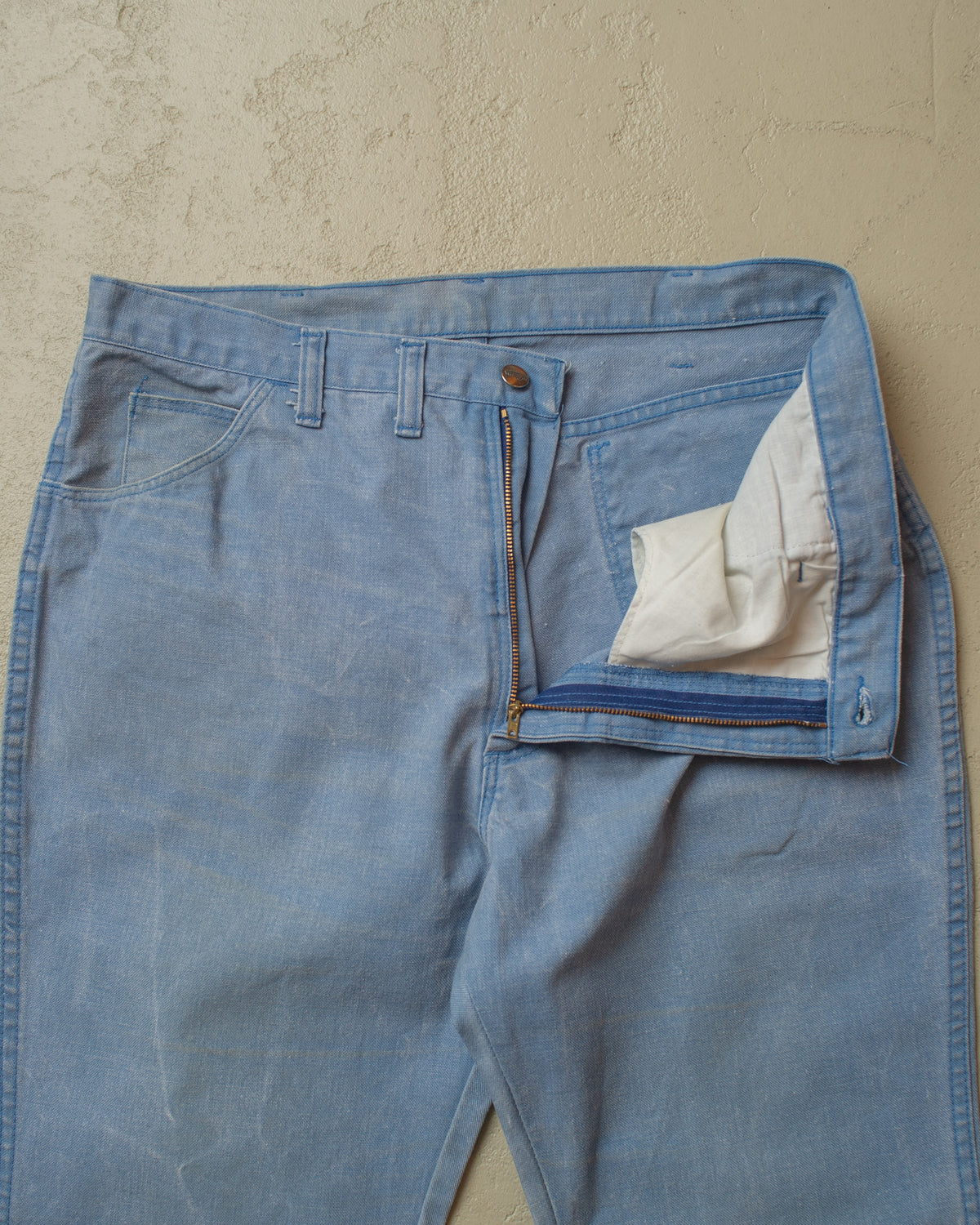 1970s/80s Blue Bell Wrangler Flared Jeans blue - W36 L31,5