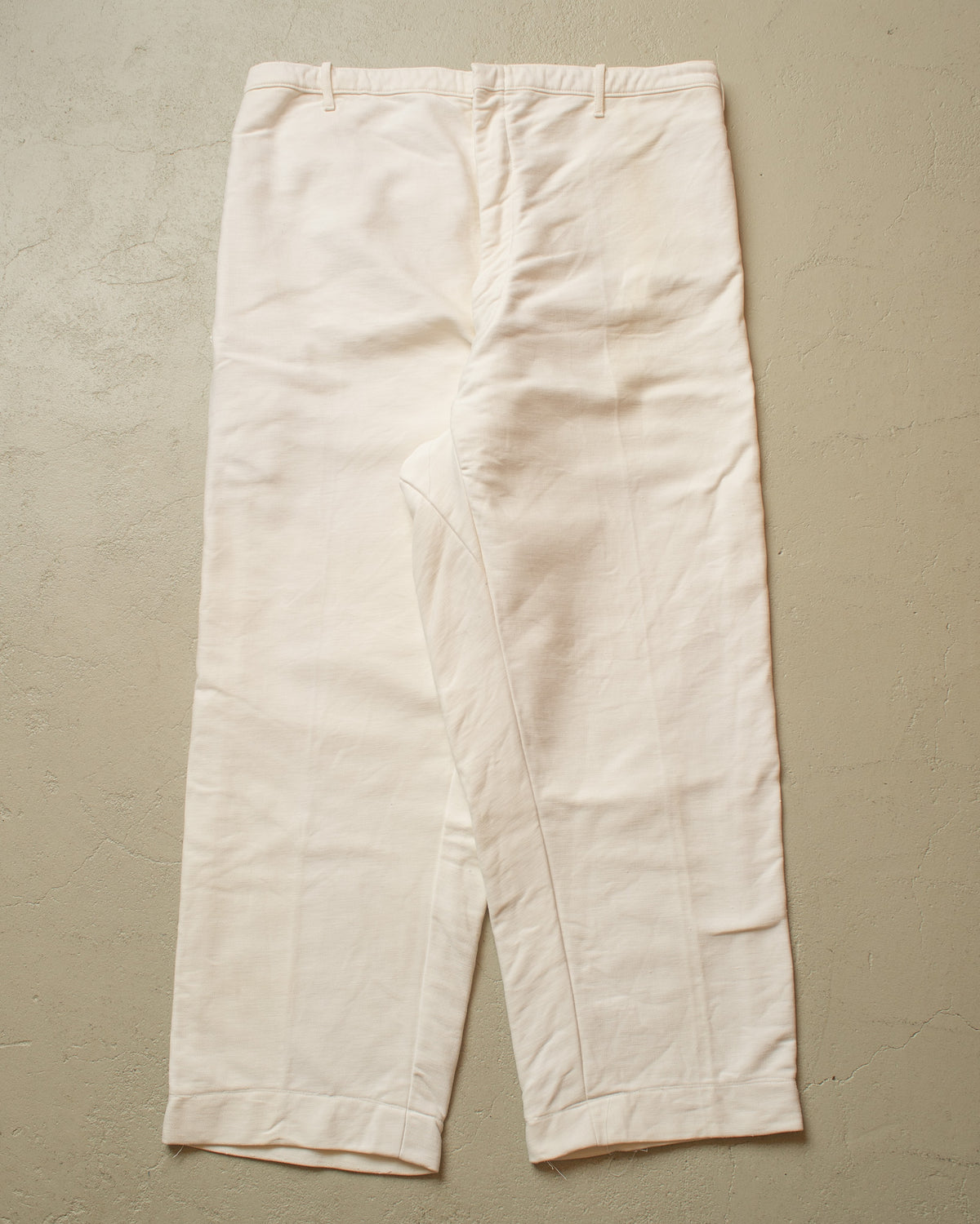 1940s/50s German Moleskin Overpants white - W41 L30
