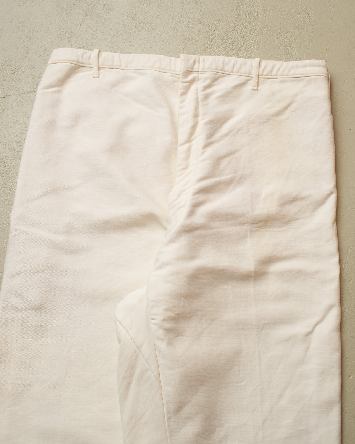 1940s/50s German Moleskin Overpants white - W41 L30