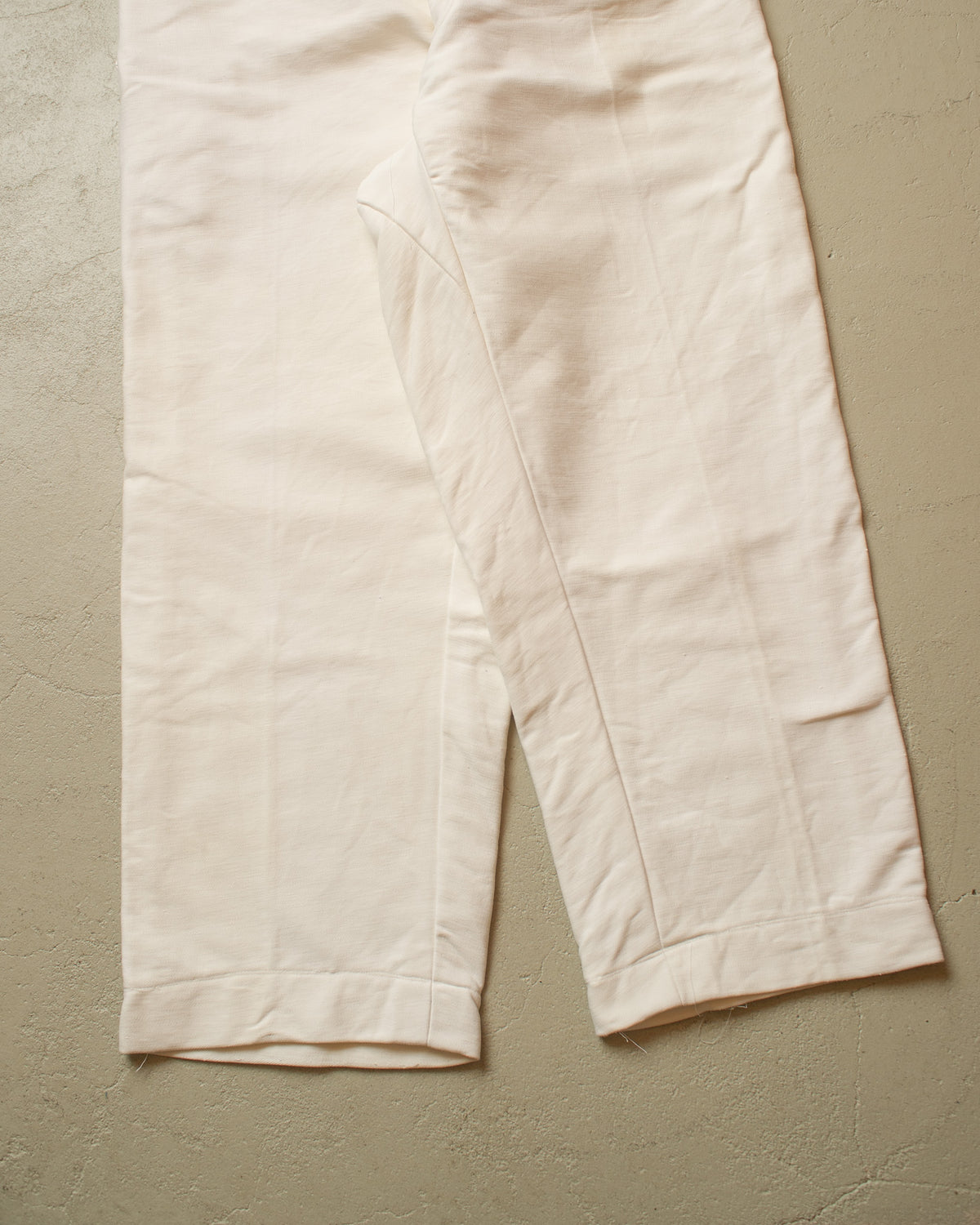 1940s/50s German Moleskin Overpants white - W41 L30
