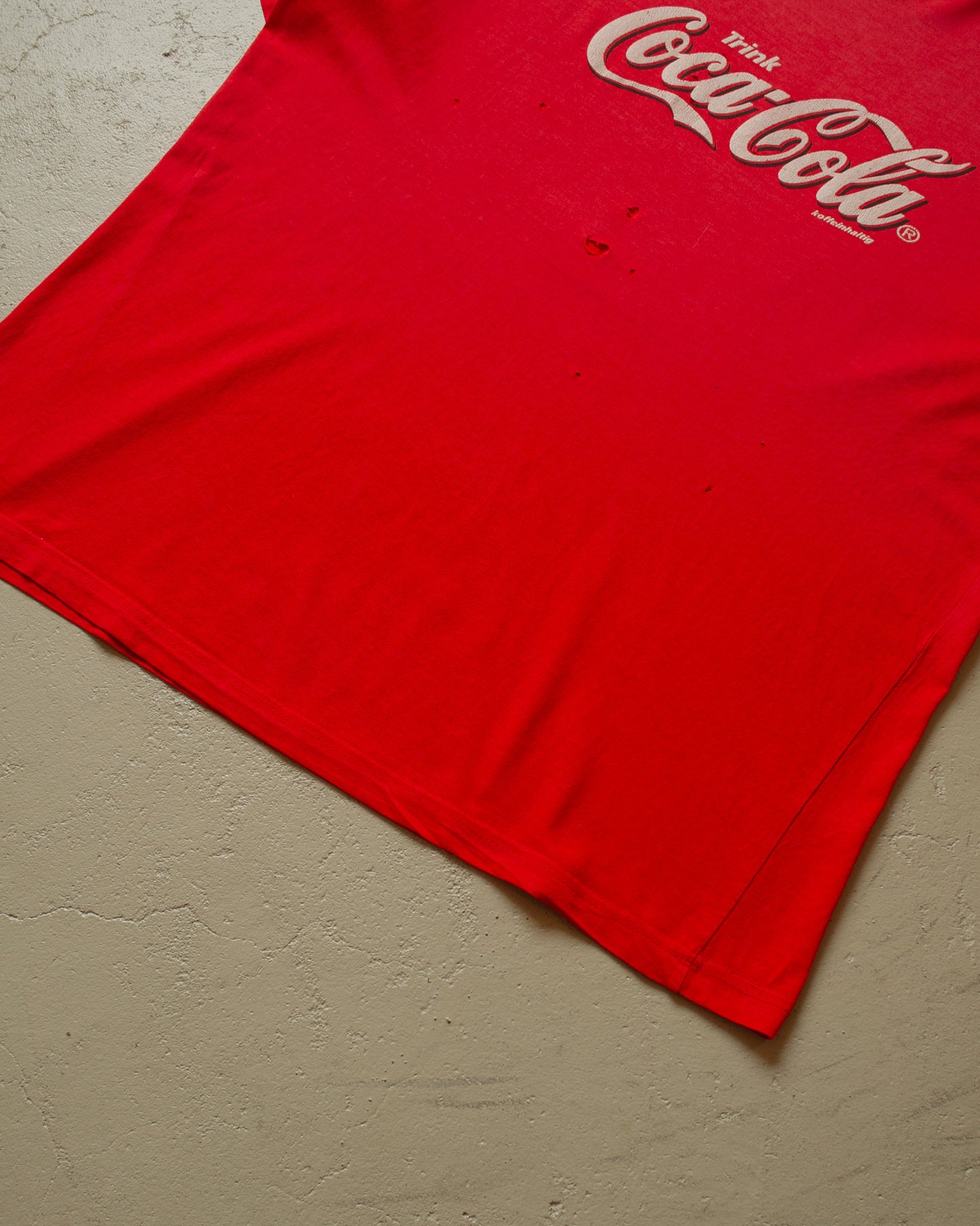 1990s distressed Coca Cola T-shirt red - XL/XXL