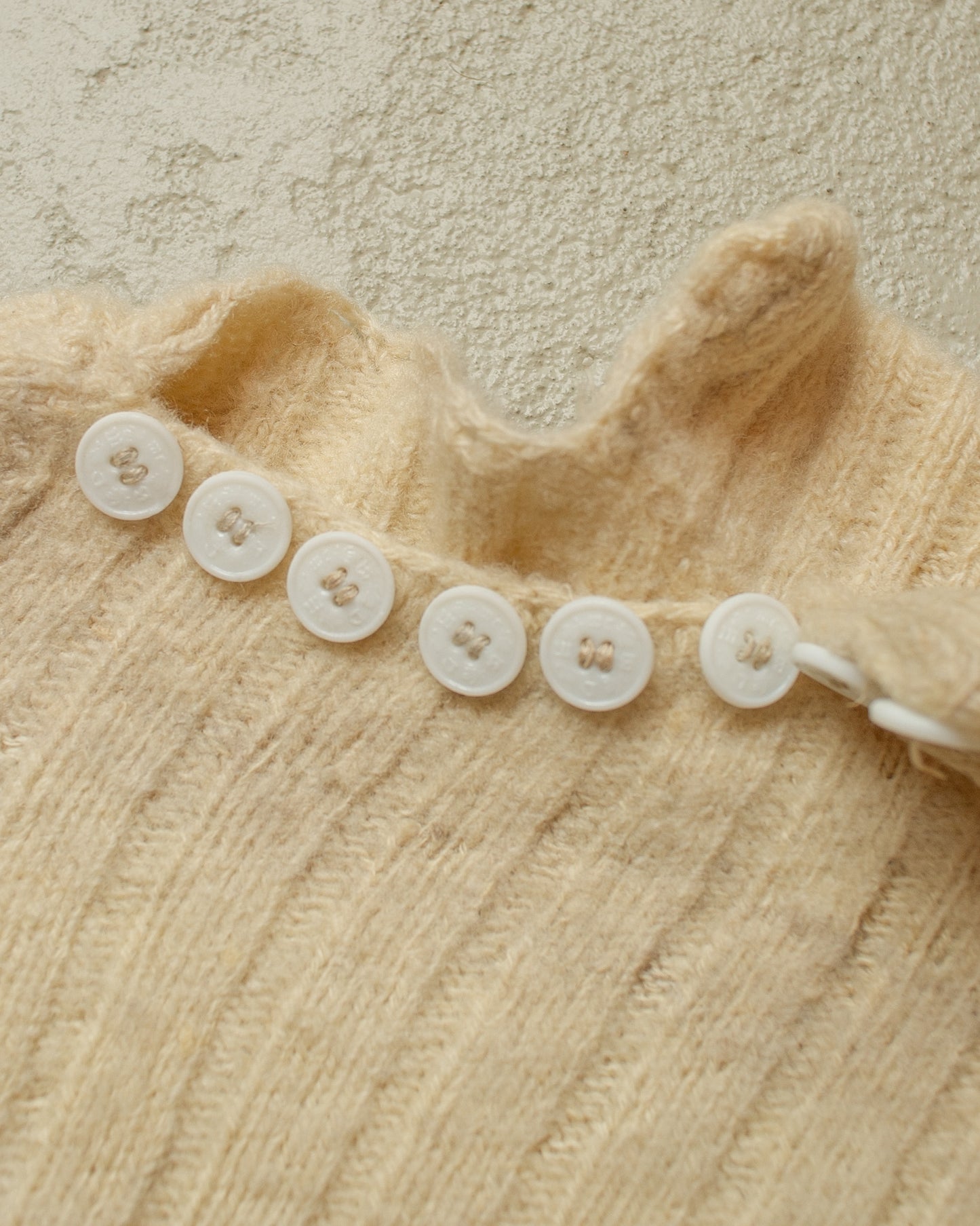 1940s/50s Womens BDM Turtleneck Knit beige - XS