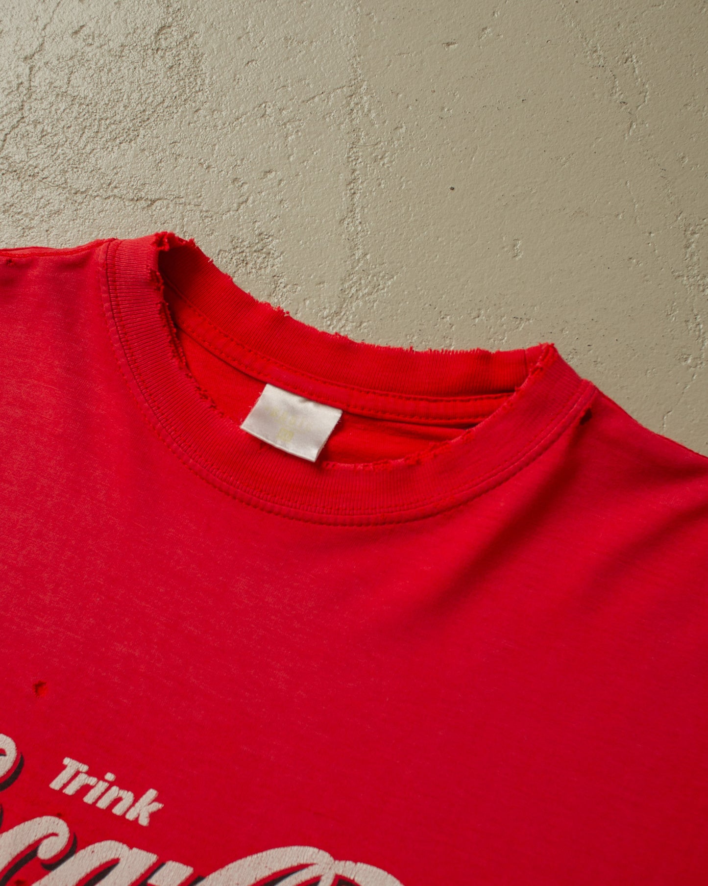 1990s distressed Coca Cola T-shirt red - XL/XXL