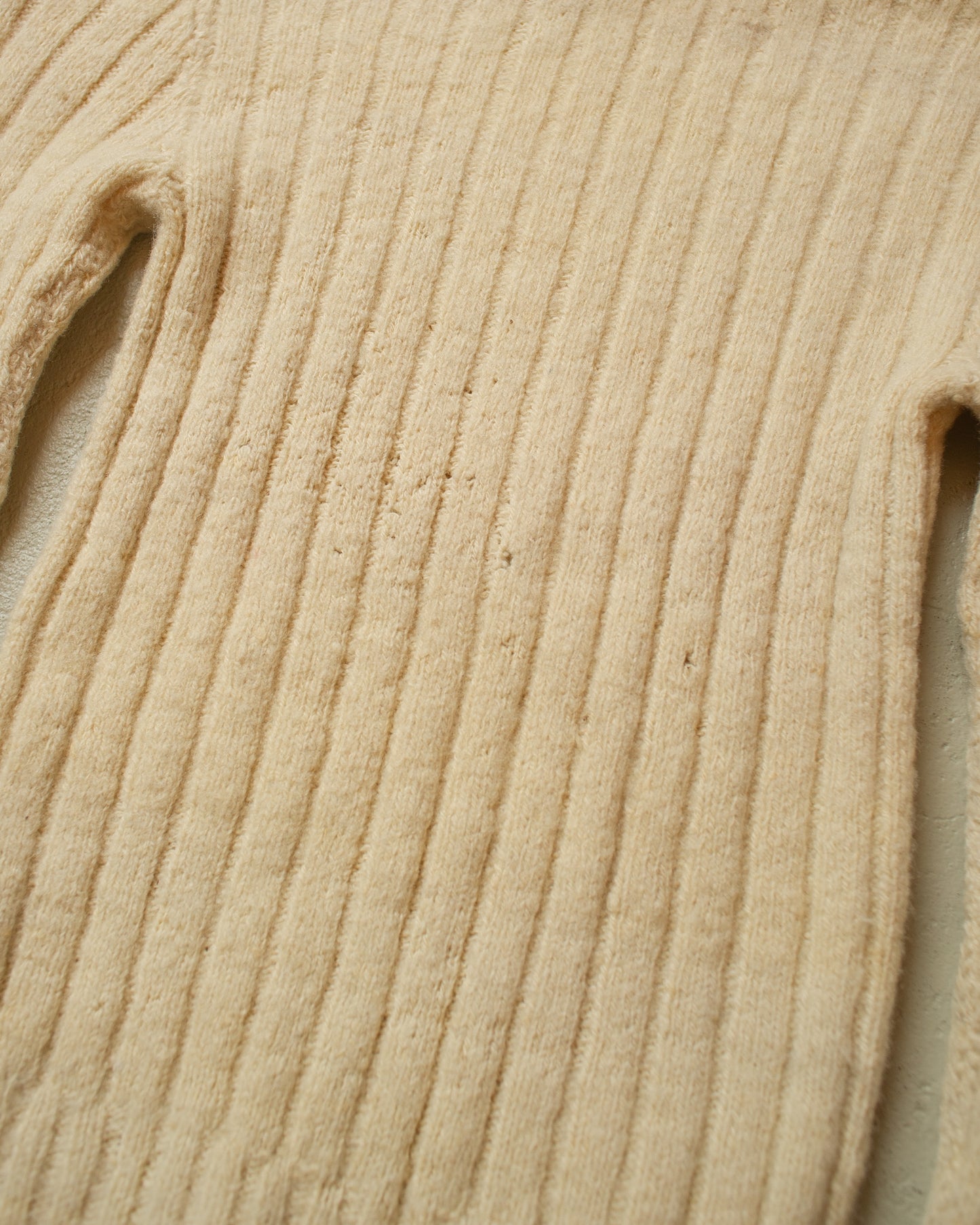 1940s/50s Womens BDM Turtleneck Knit beige - XS