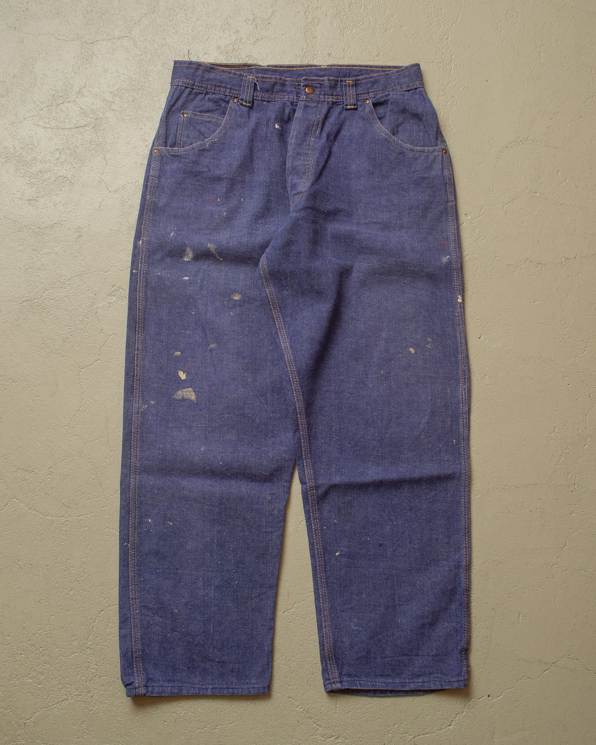 1940s/50s German Denim Work Pants blue - W29,5 L27